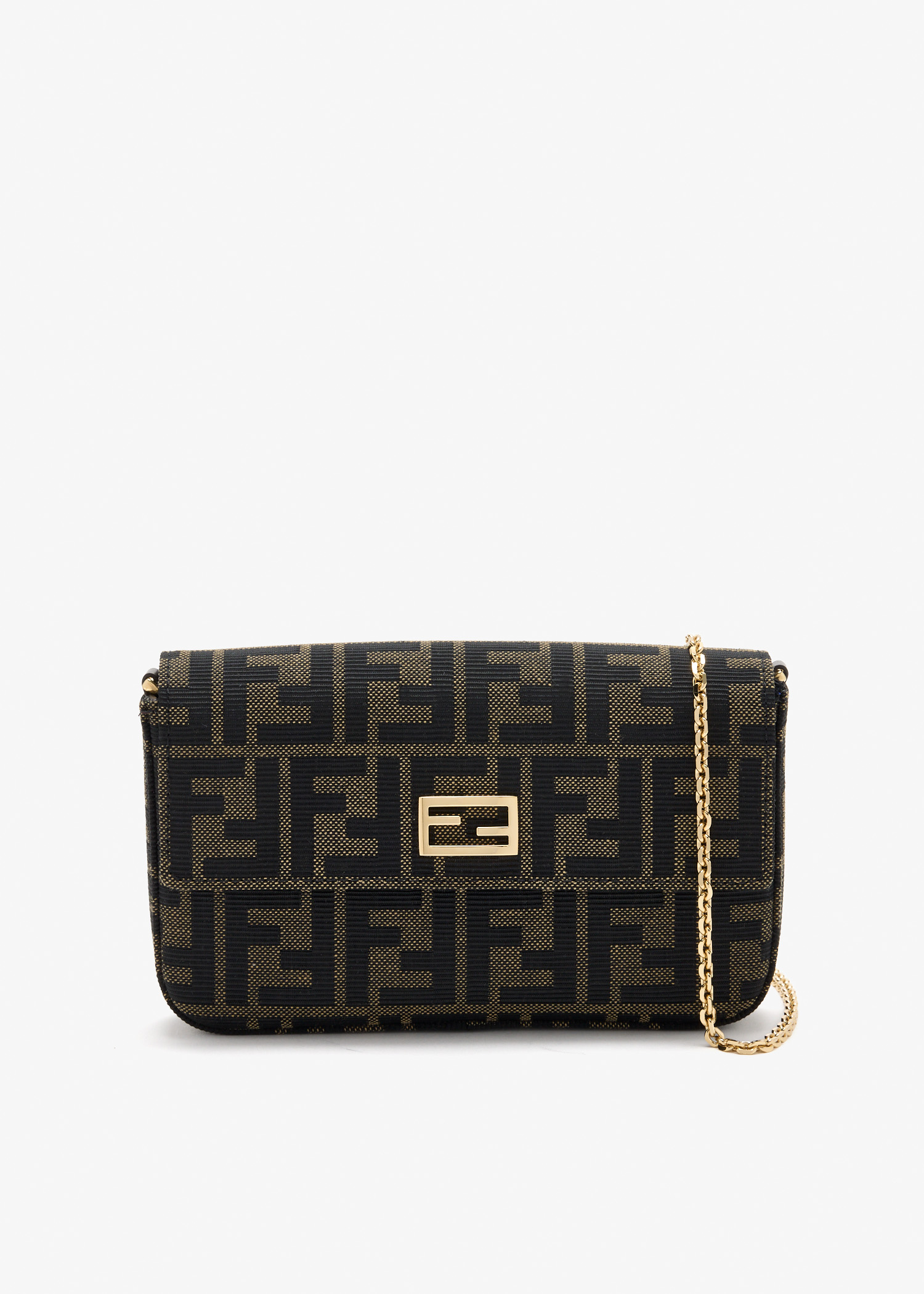 

Tube chain wallet, Brown
