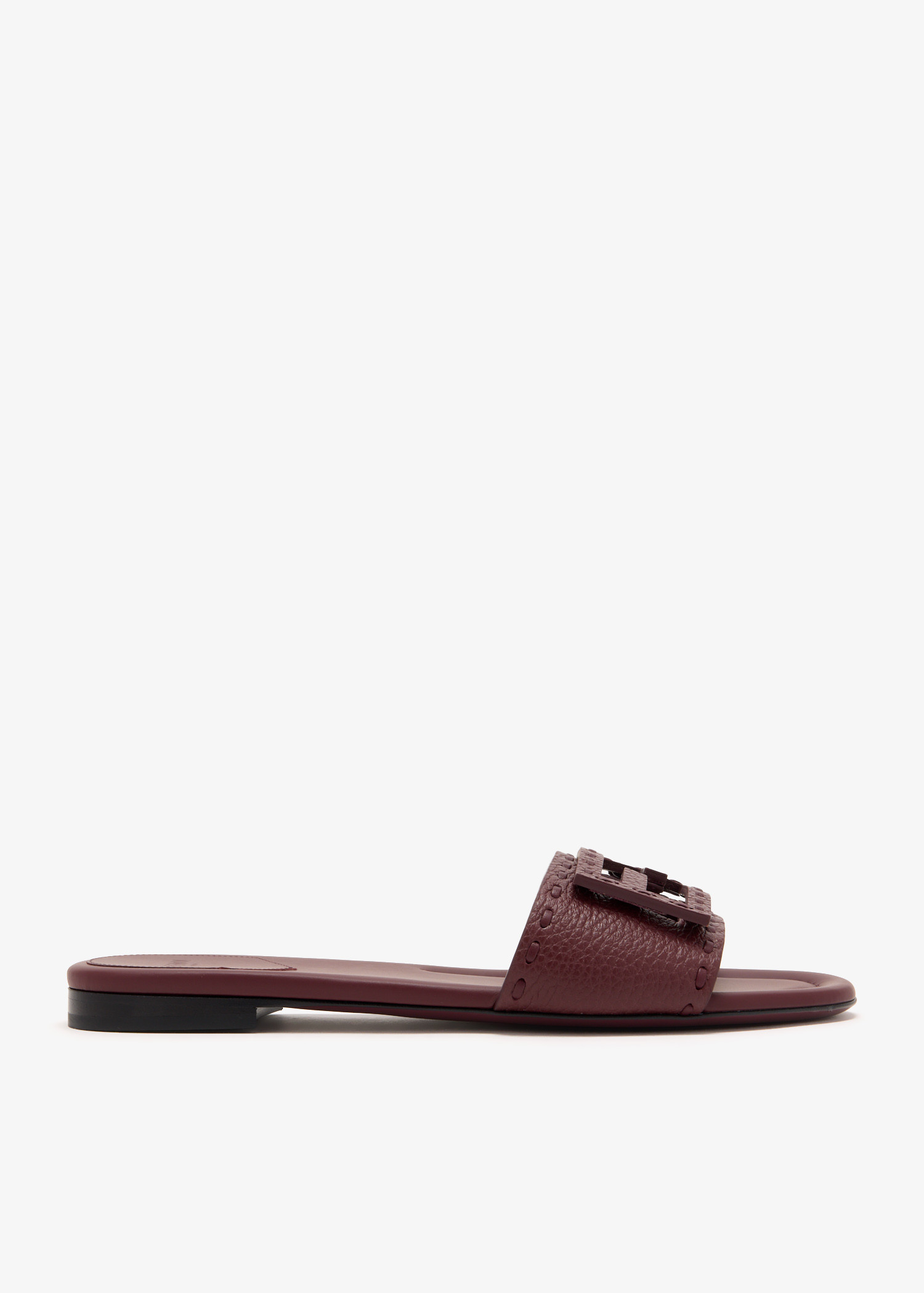 

Baguette slide sandals, Burgundy