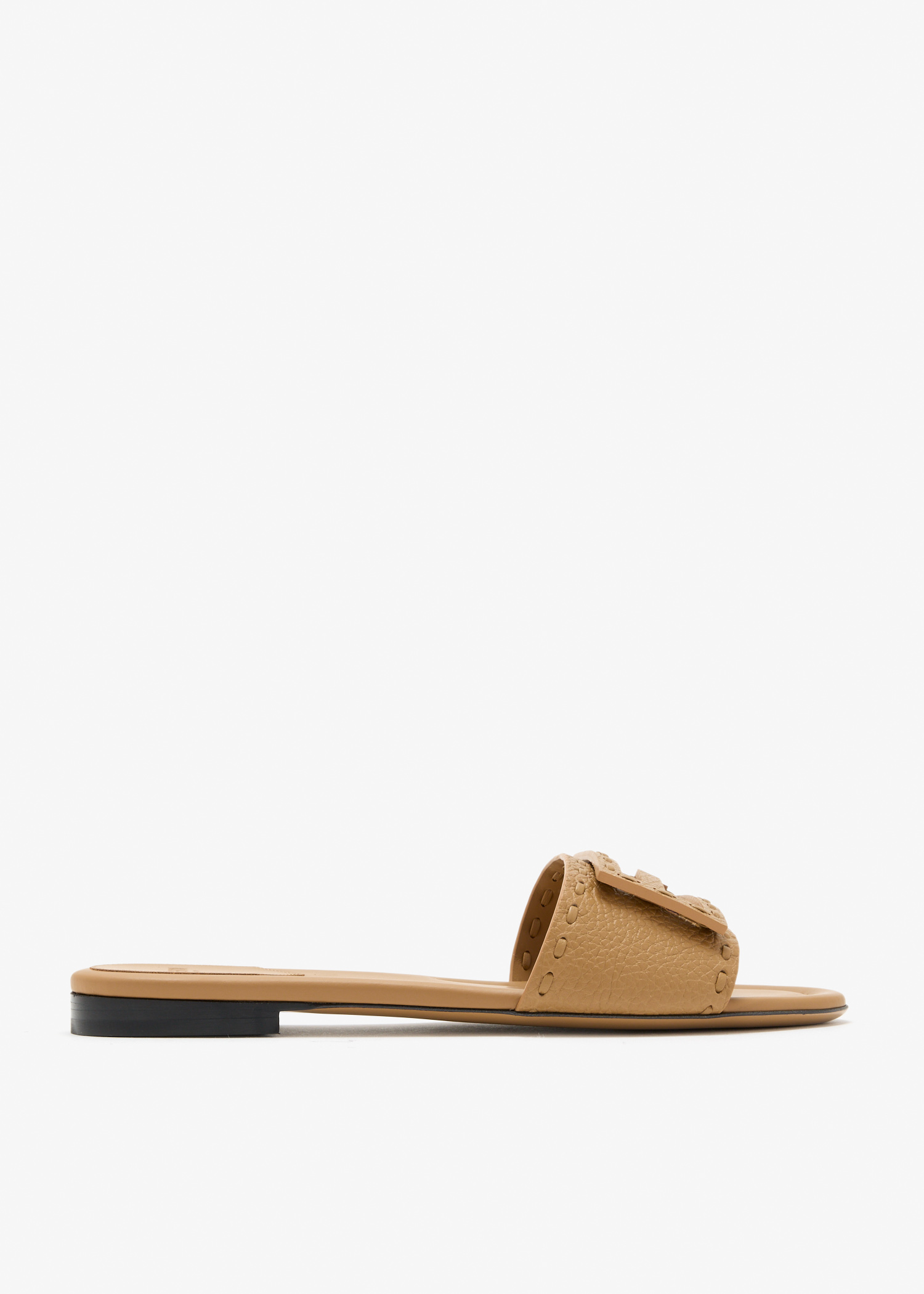 

Baguette slide sandals, Beige
