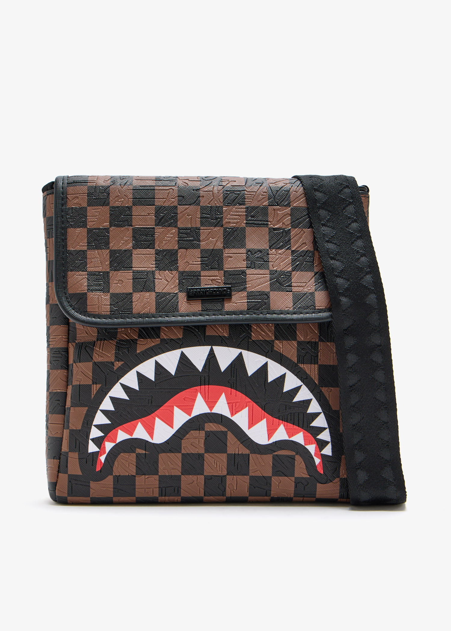 

Check embossed messanger bag, Printed