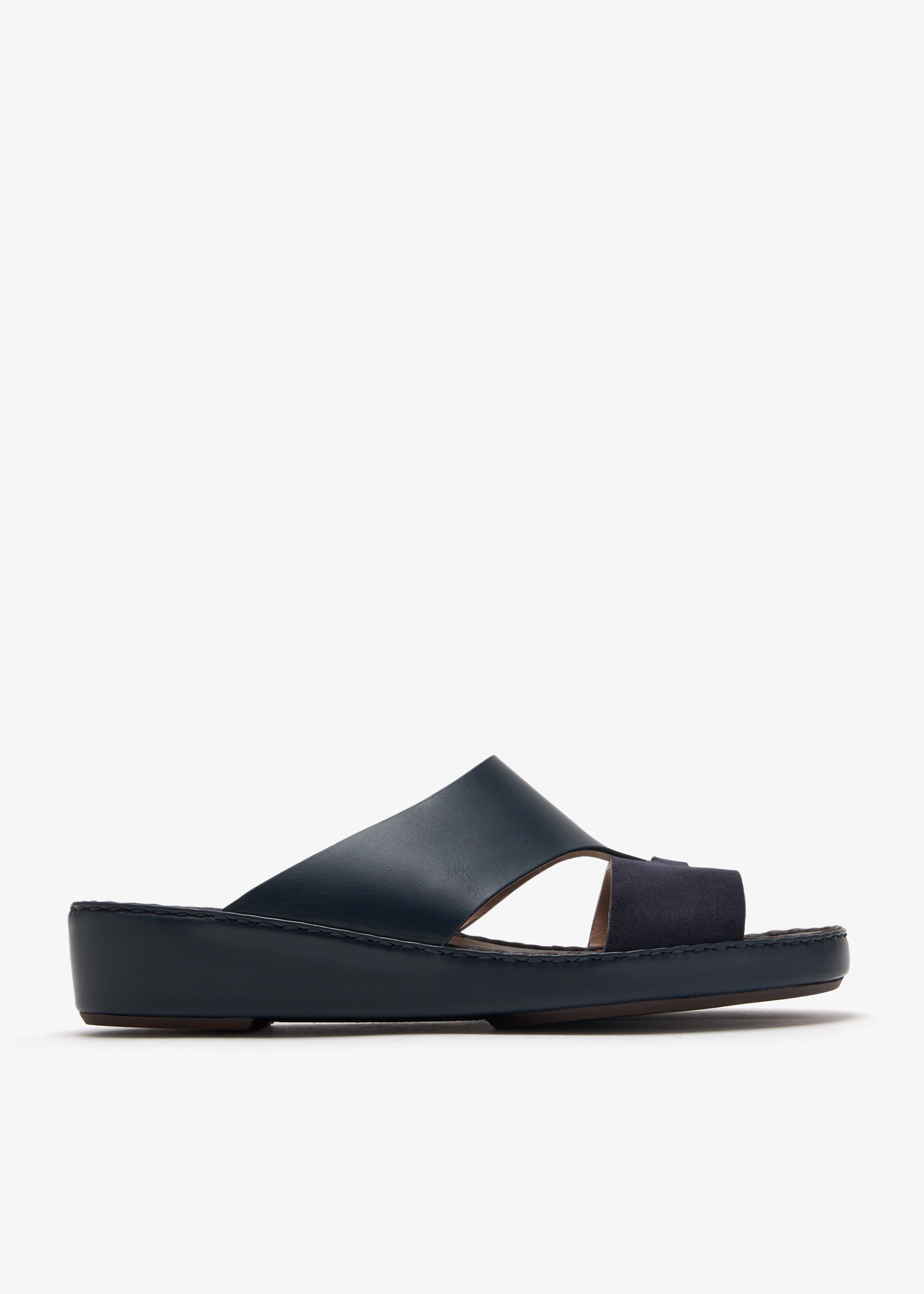 

Looped Belt sandals, Navy