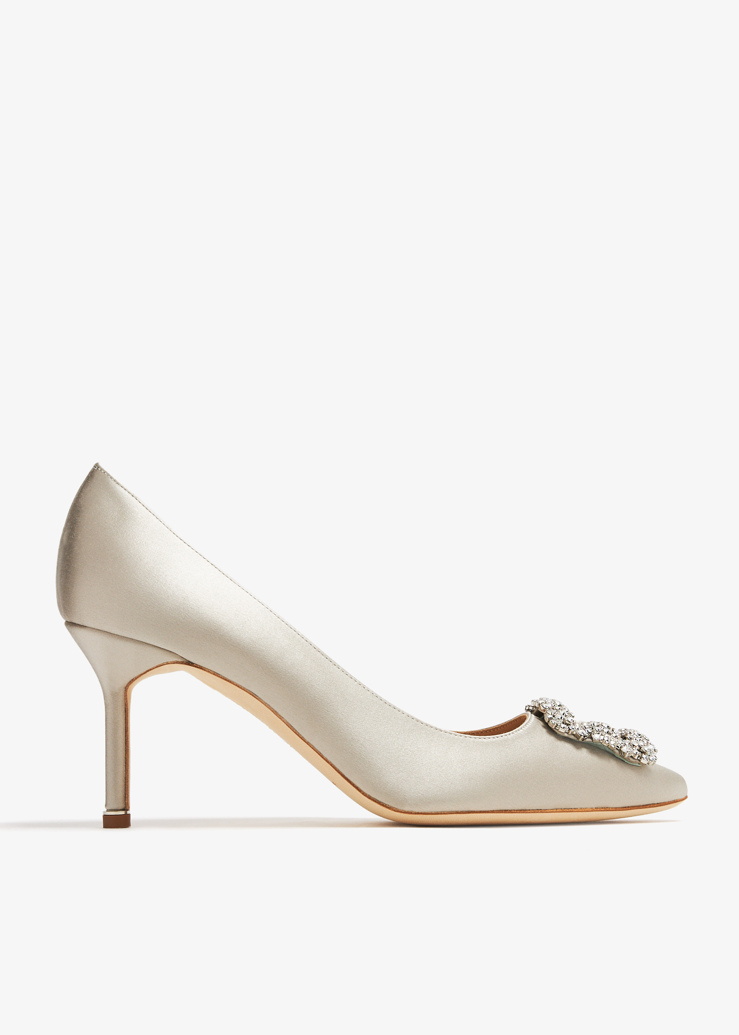 

Hangisi satin pumps, Grey