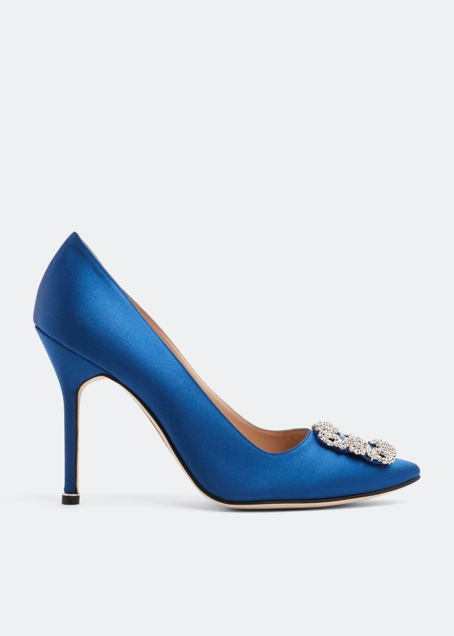 

Hangisi satin pumps, Blue