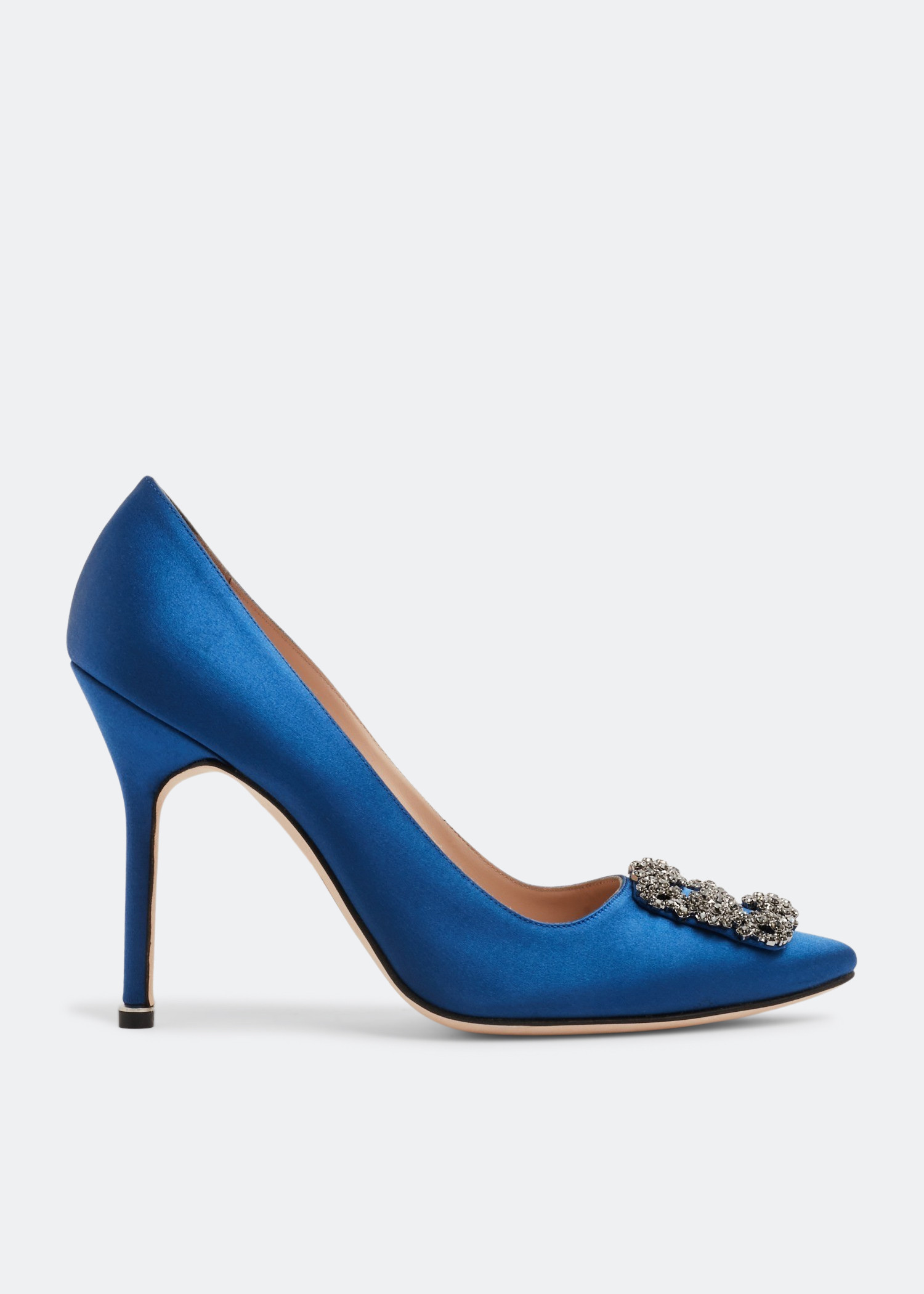 

Hangisi satin pumps, Blue
