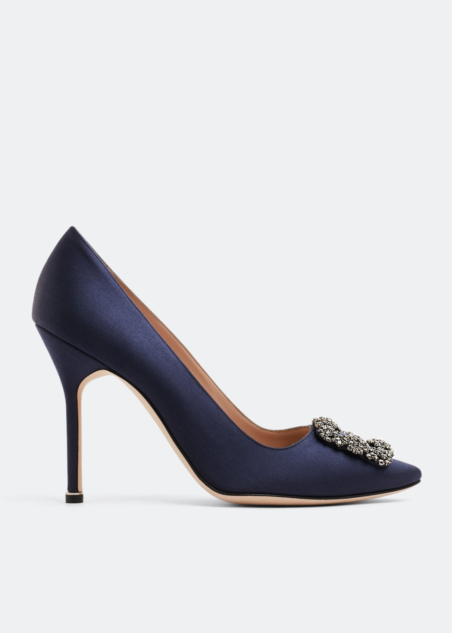 

Hangisi satin pumps, Blue