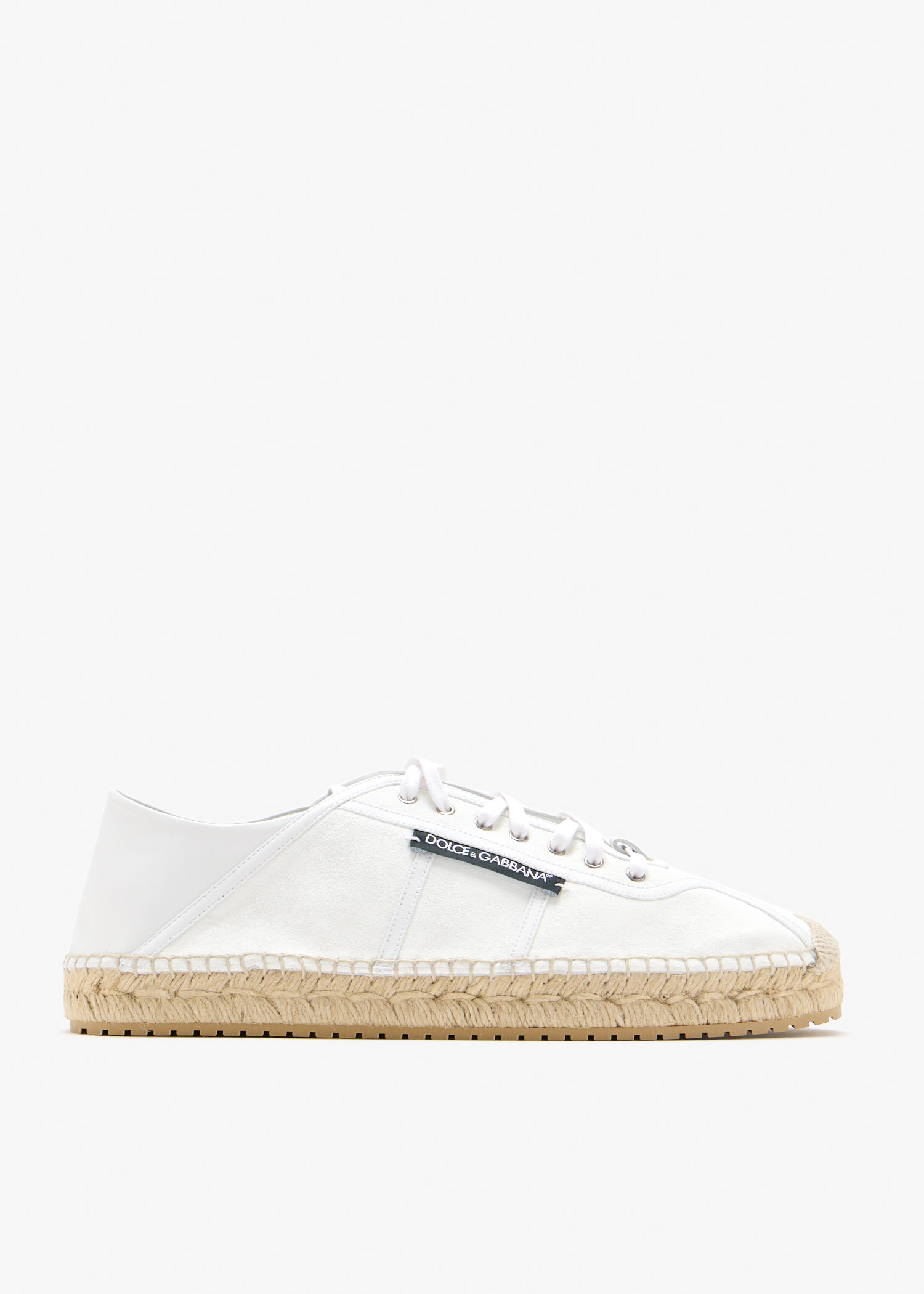 

Split lambskin sneakers, White