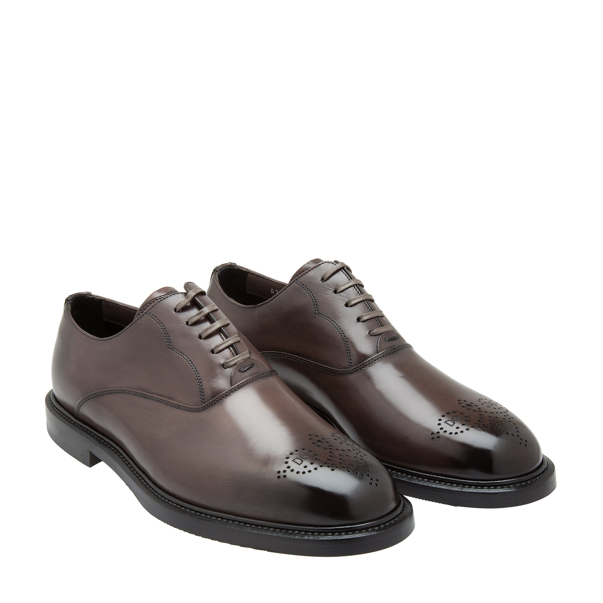 

Leather Oxford shoes, Brown