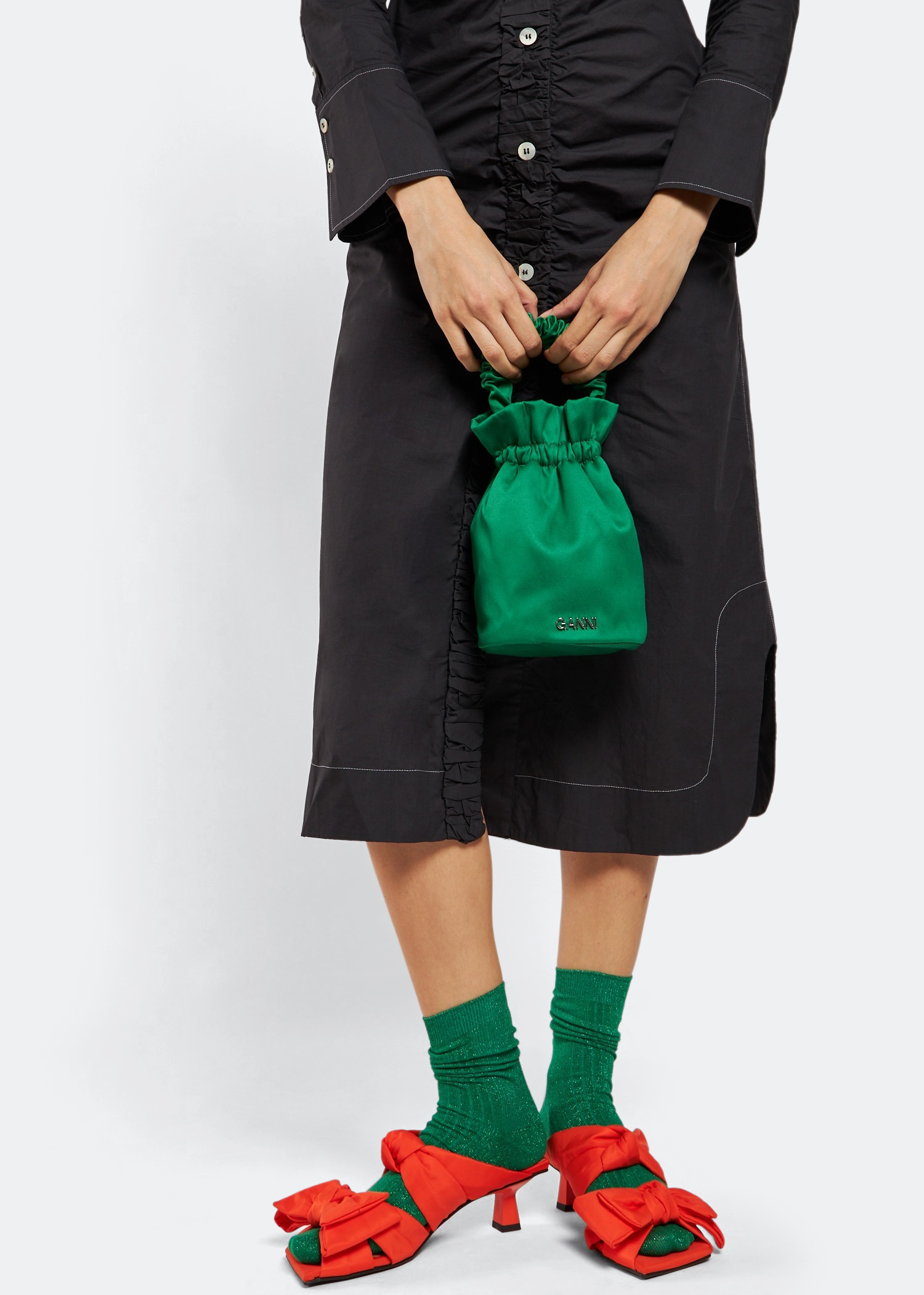 

Occasion top handle bag, Green