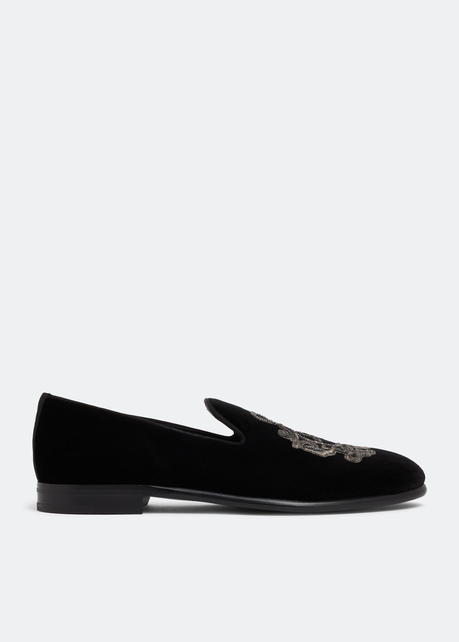 

Velvet slippers, Black