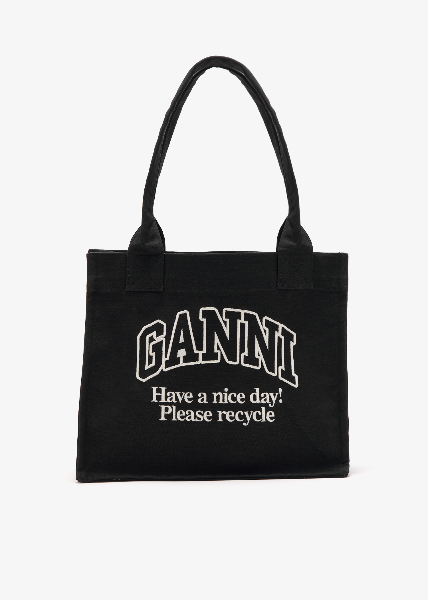 

Large easy shopper tote bag, Black