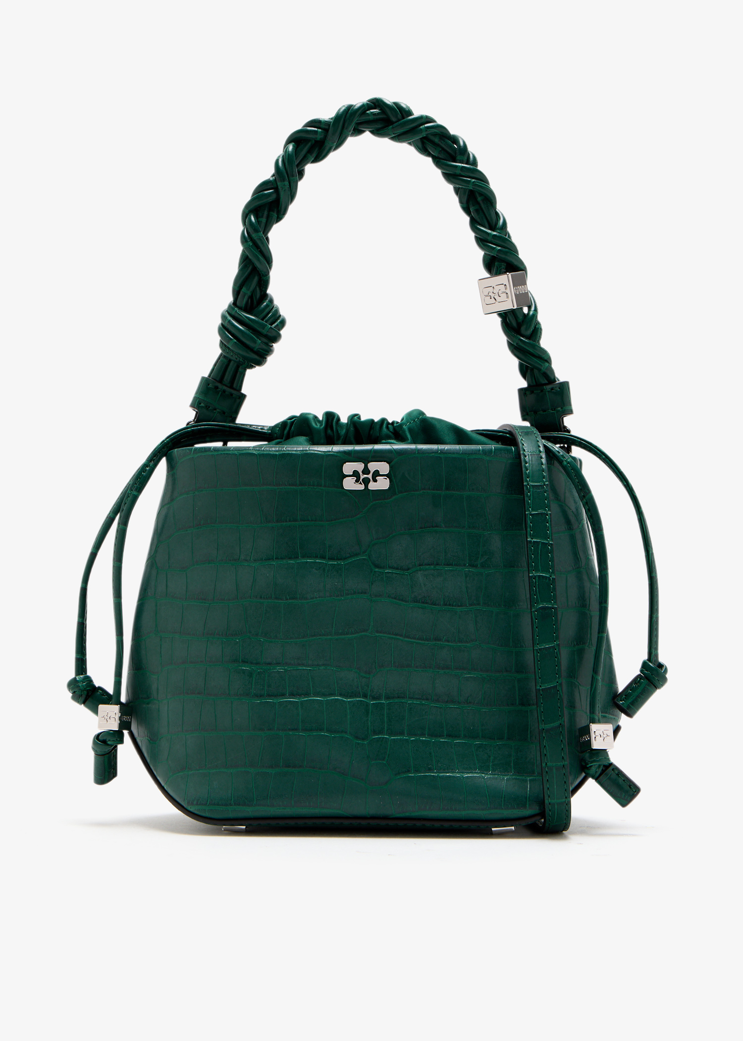 

GANNI Bou bucket bag, Green