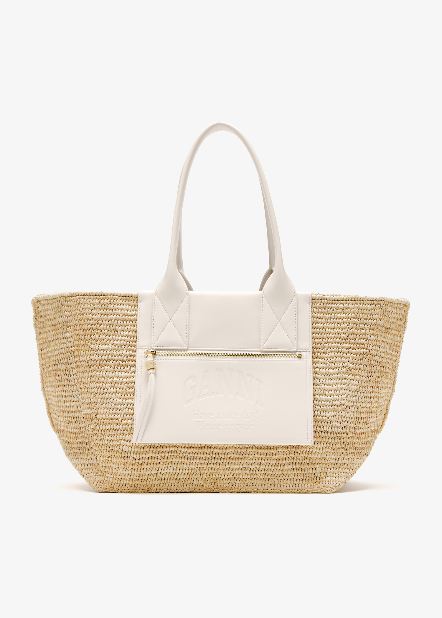 

Easy medium shopper bag, Beige