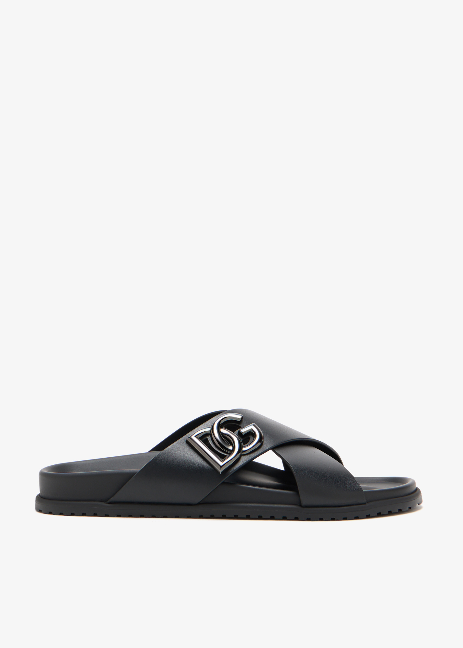 

DG logo sandals, Black