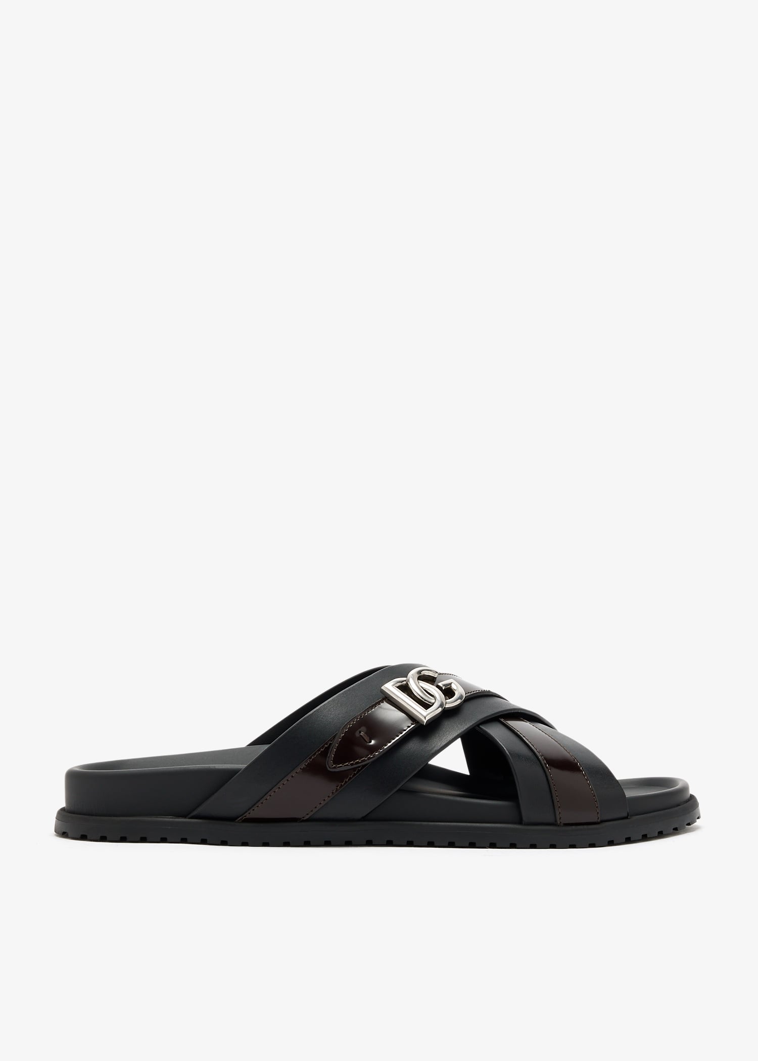

Cowhide sandals, Black