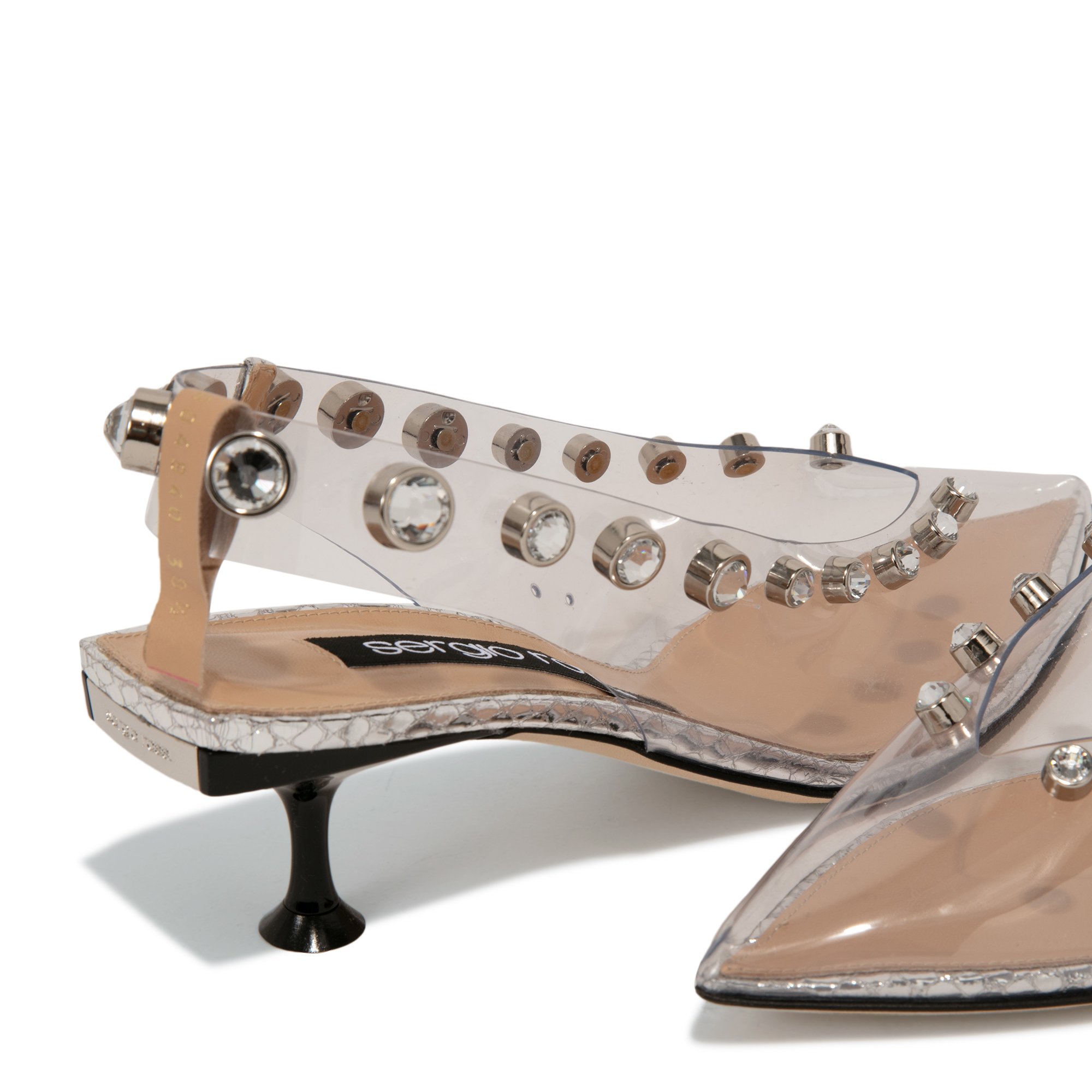 

Transparent PVC pumps, Neutral