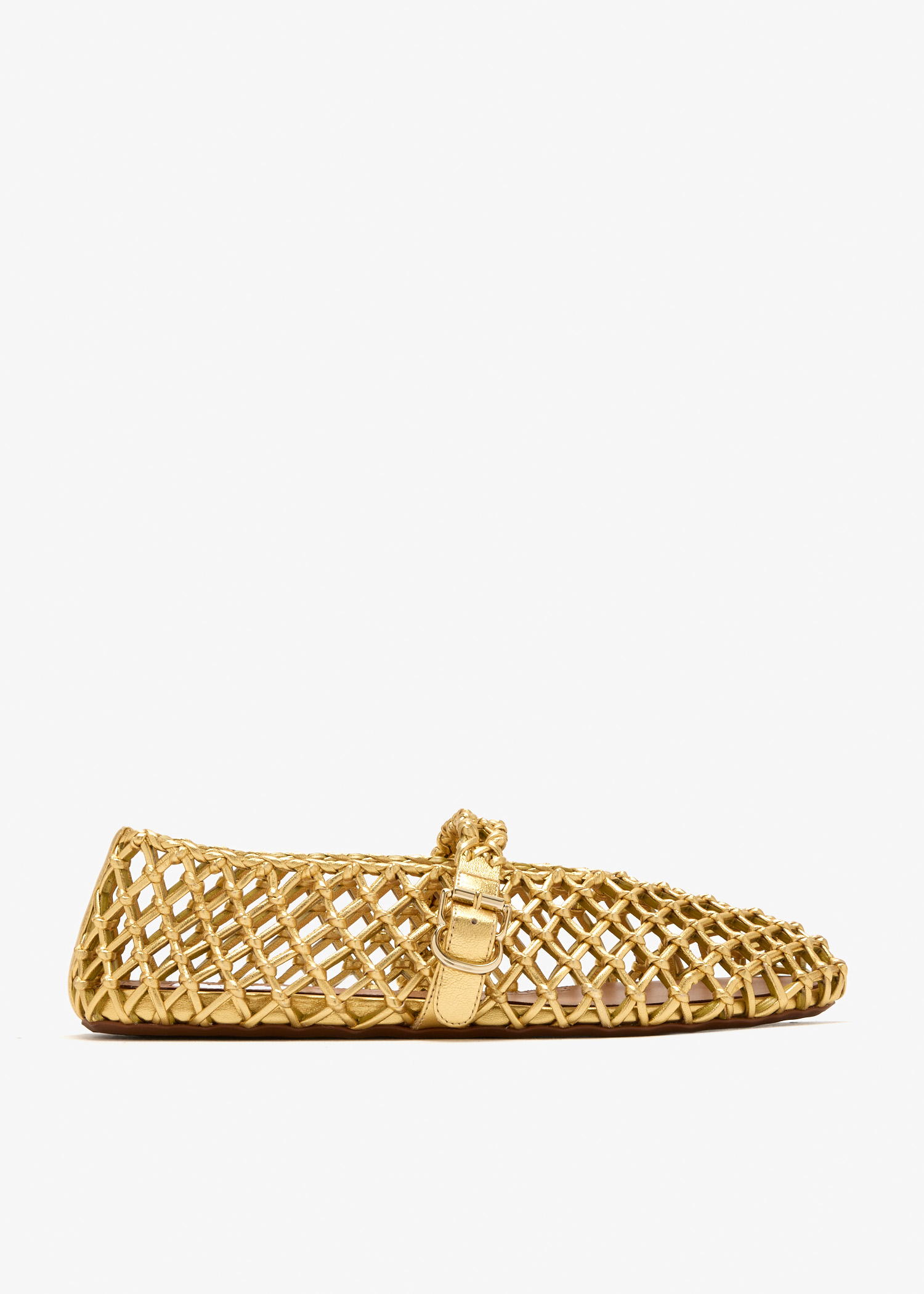 

La Ballerine braided ballerinas, Gold