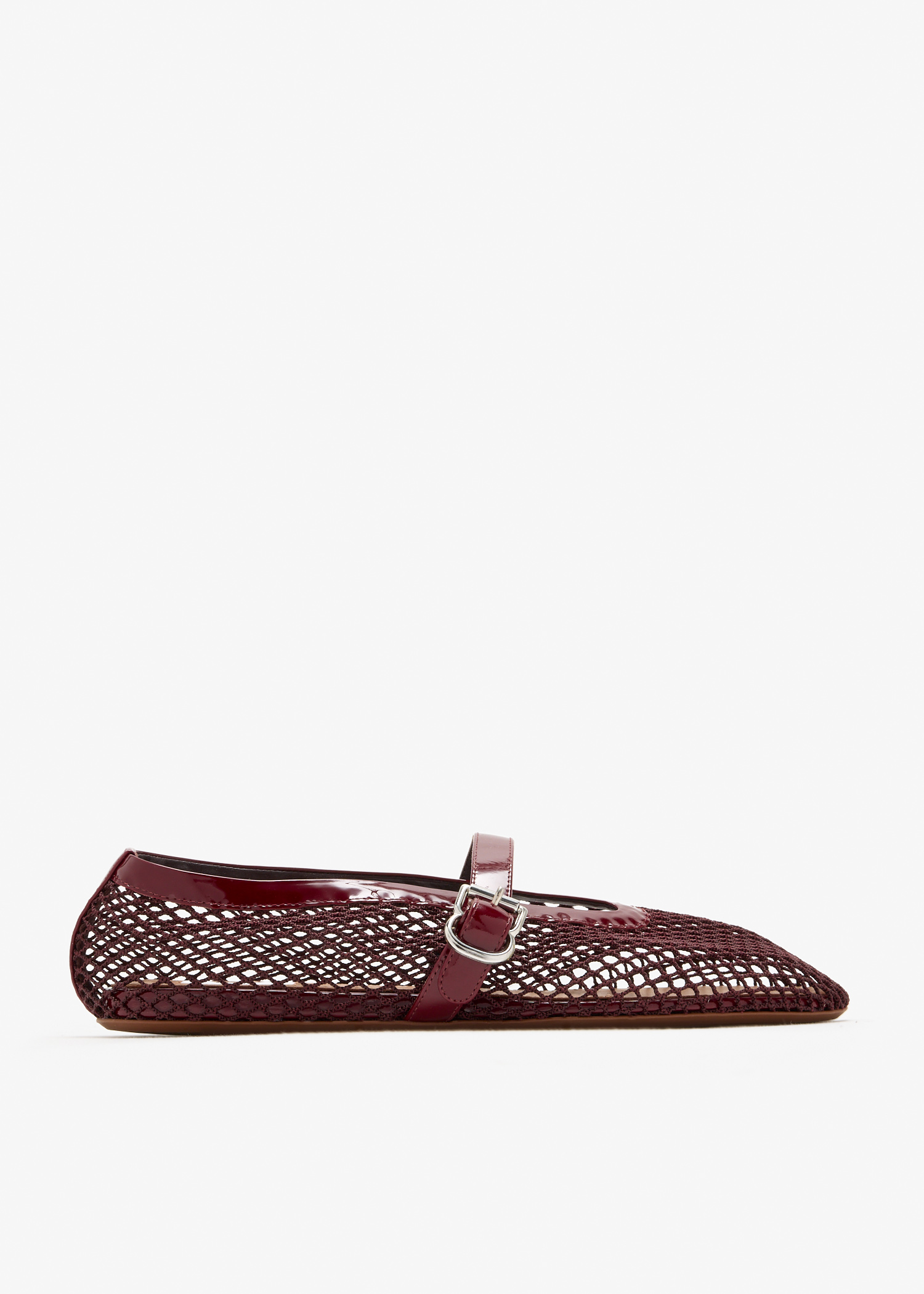 

Fishnet ballerinas, Burgundy