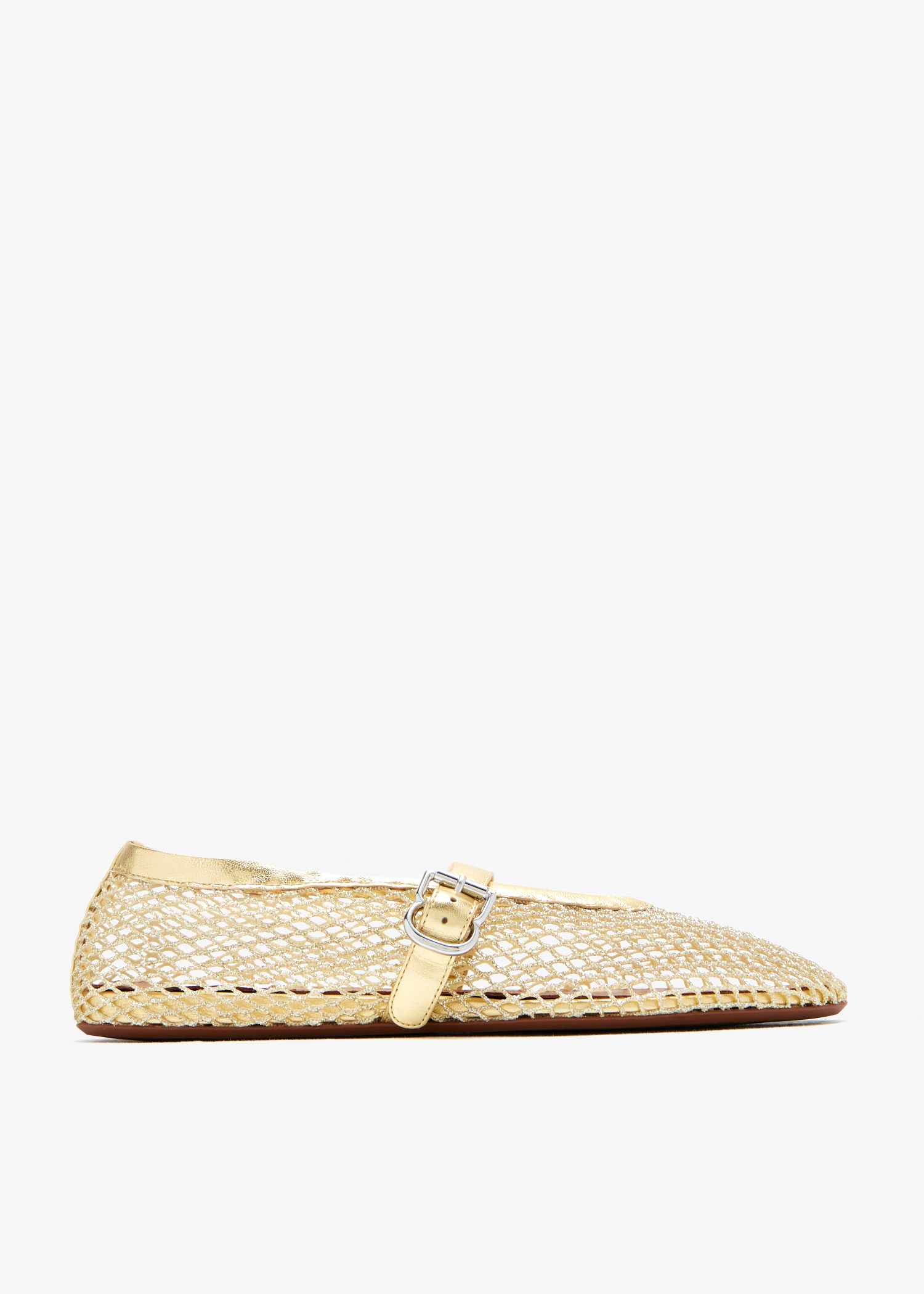 

Fishnet ballerinas, Gold