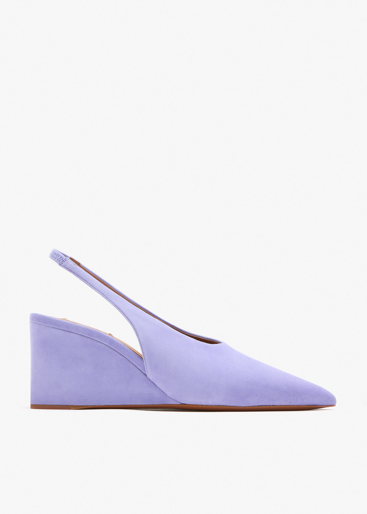 

Cube slingback pumps, Purple