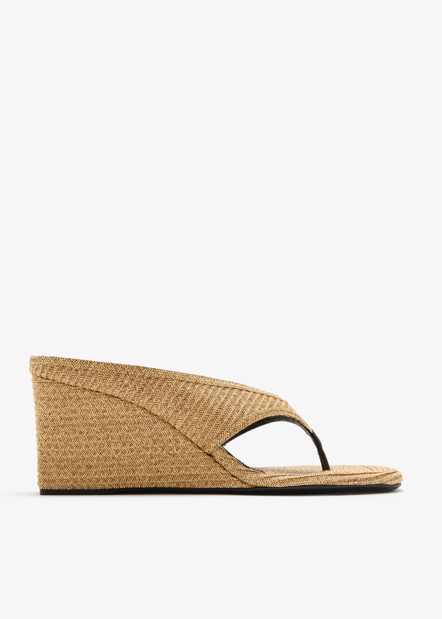 

Cube thong mules, Beige