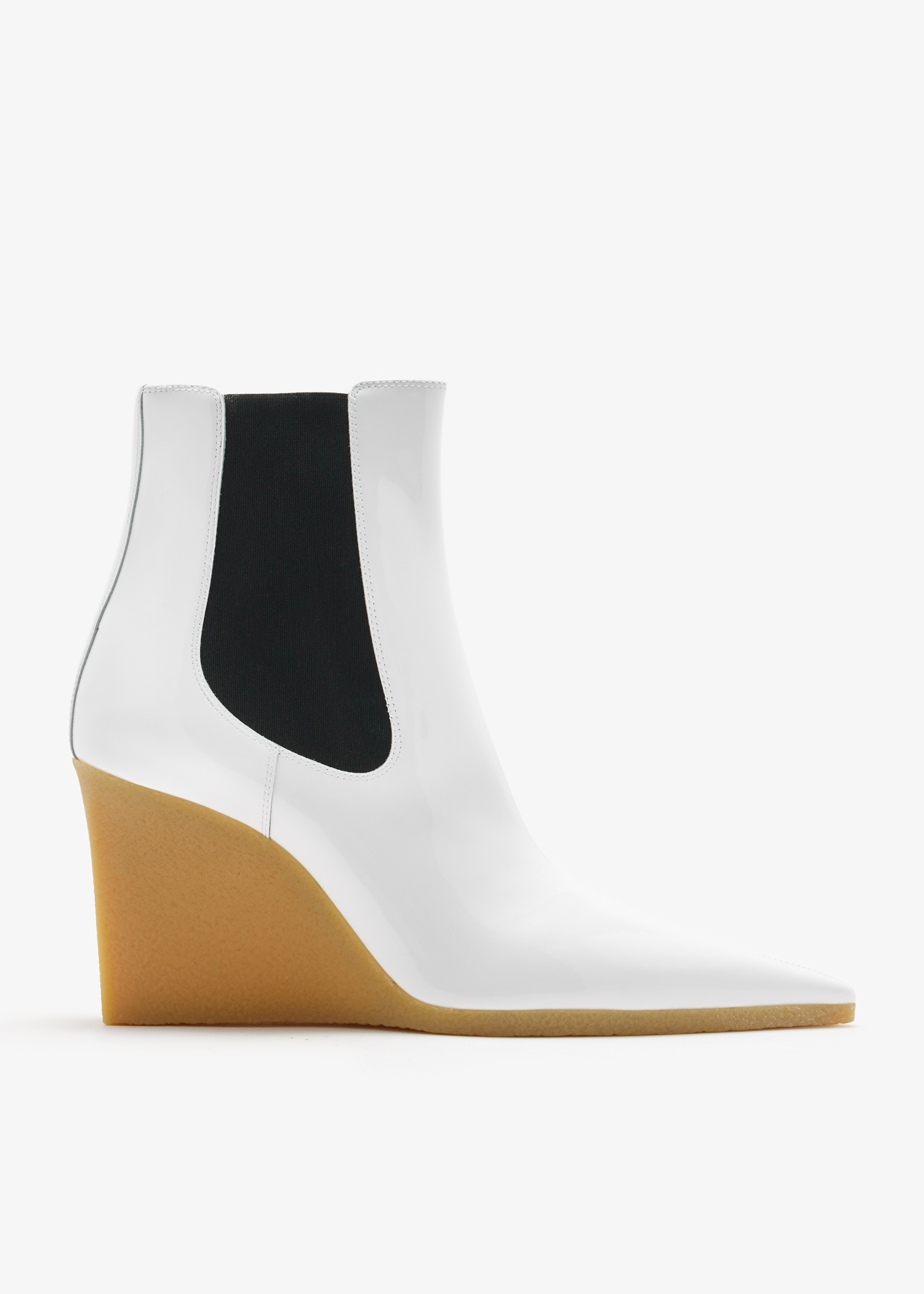 

Wedge ankle boots, White