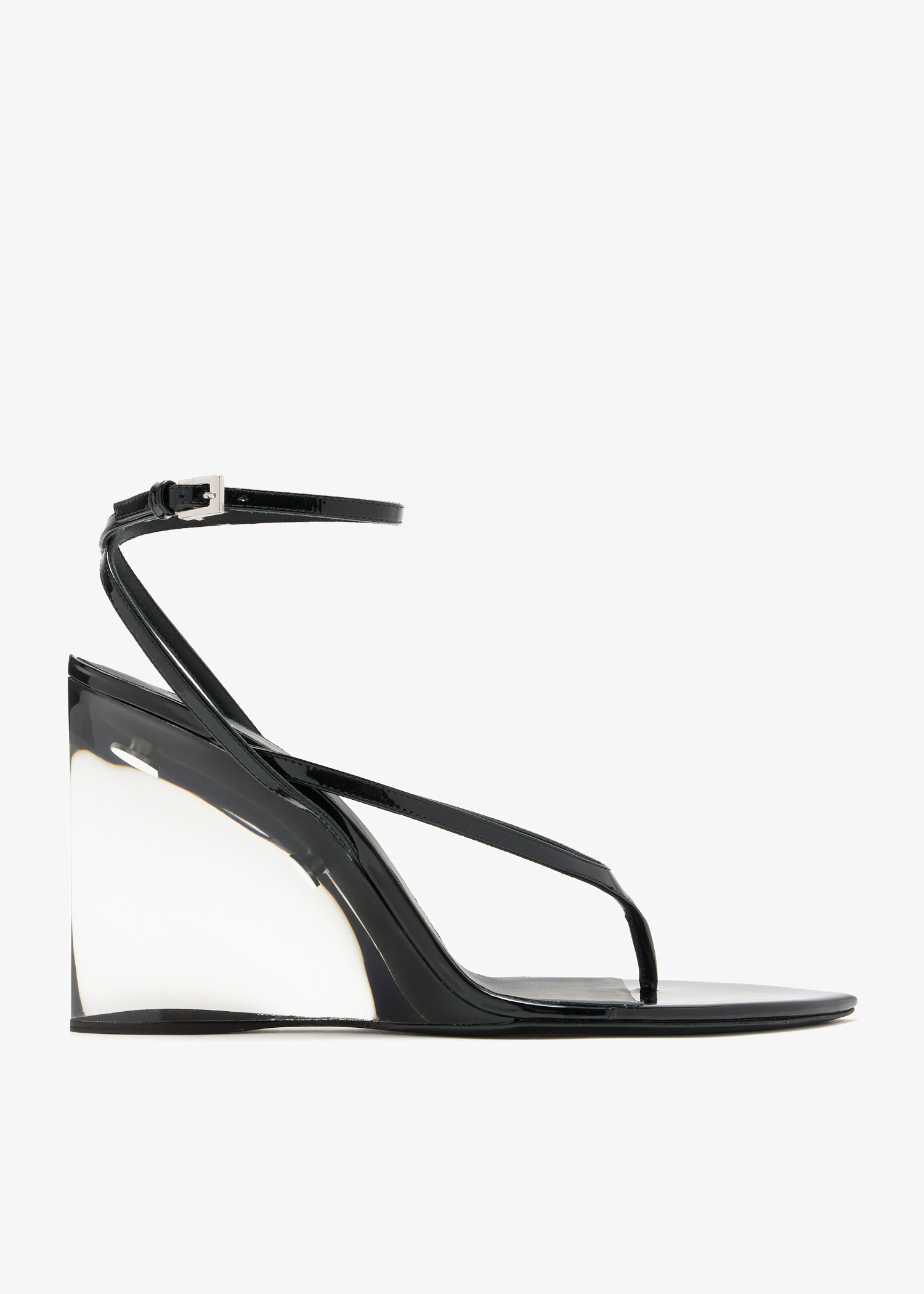 

Invisible thong sandals, Black