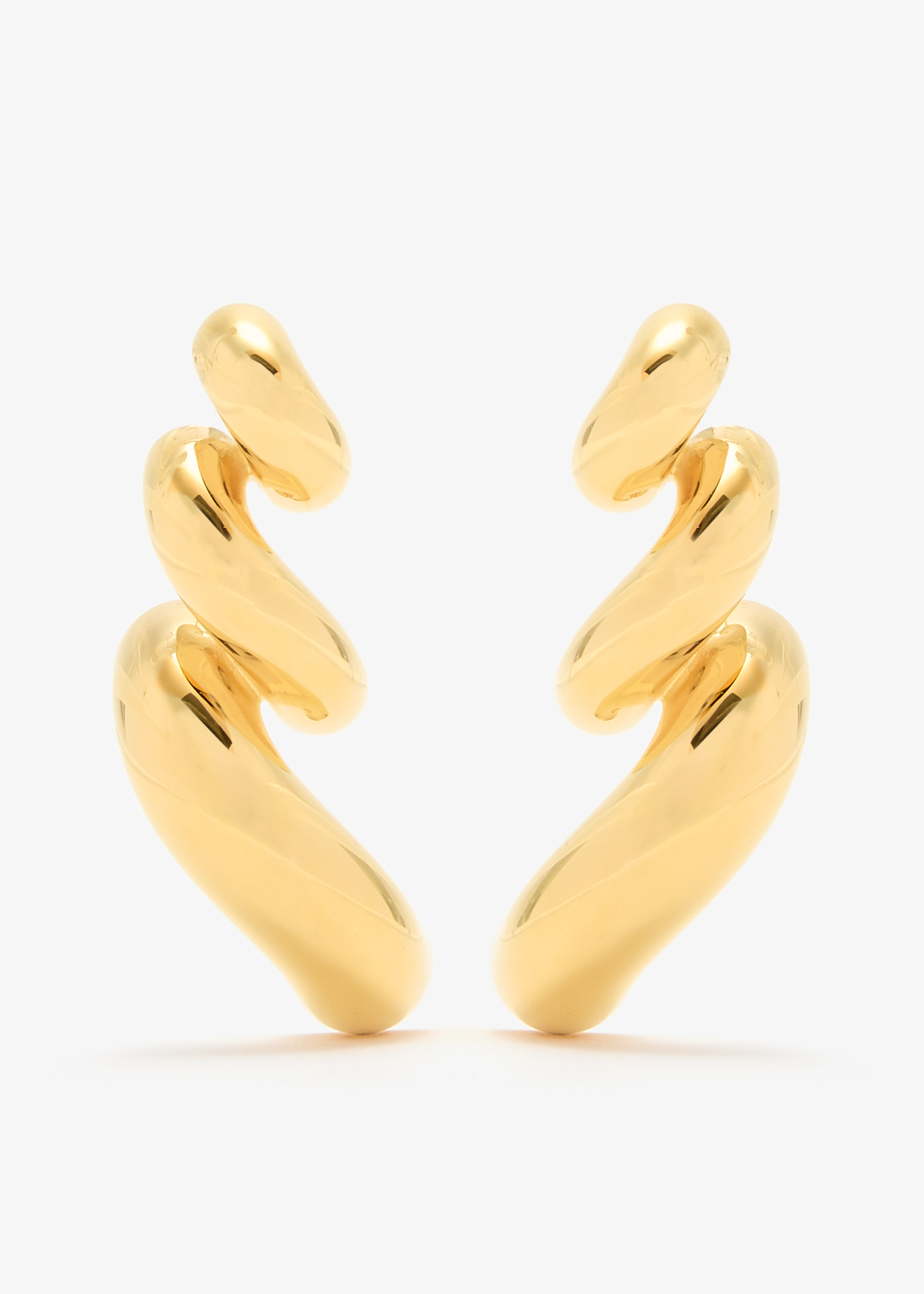 

Torsion earrings, Gold