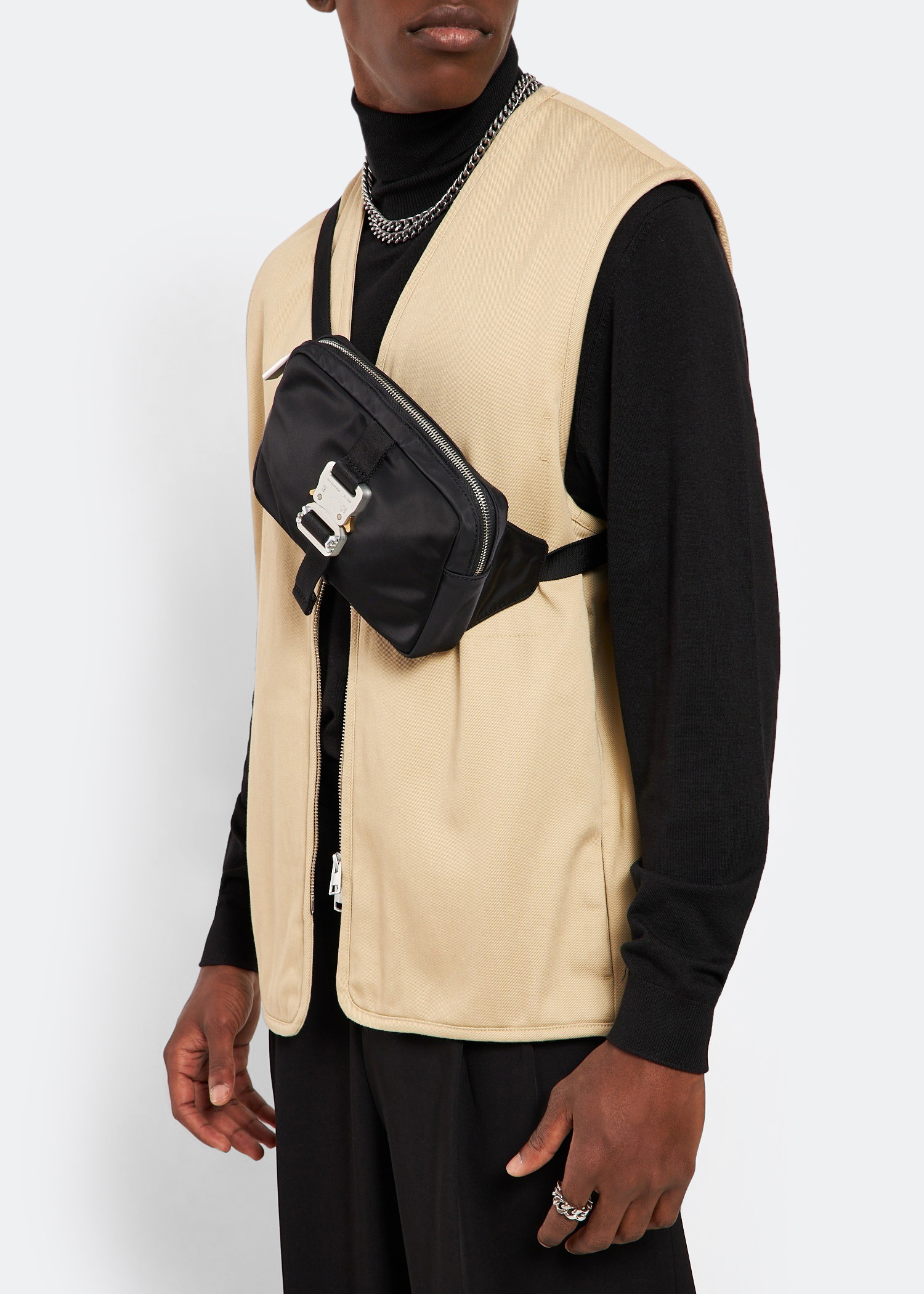 

Rollercoaster belt bag, Black