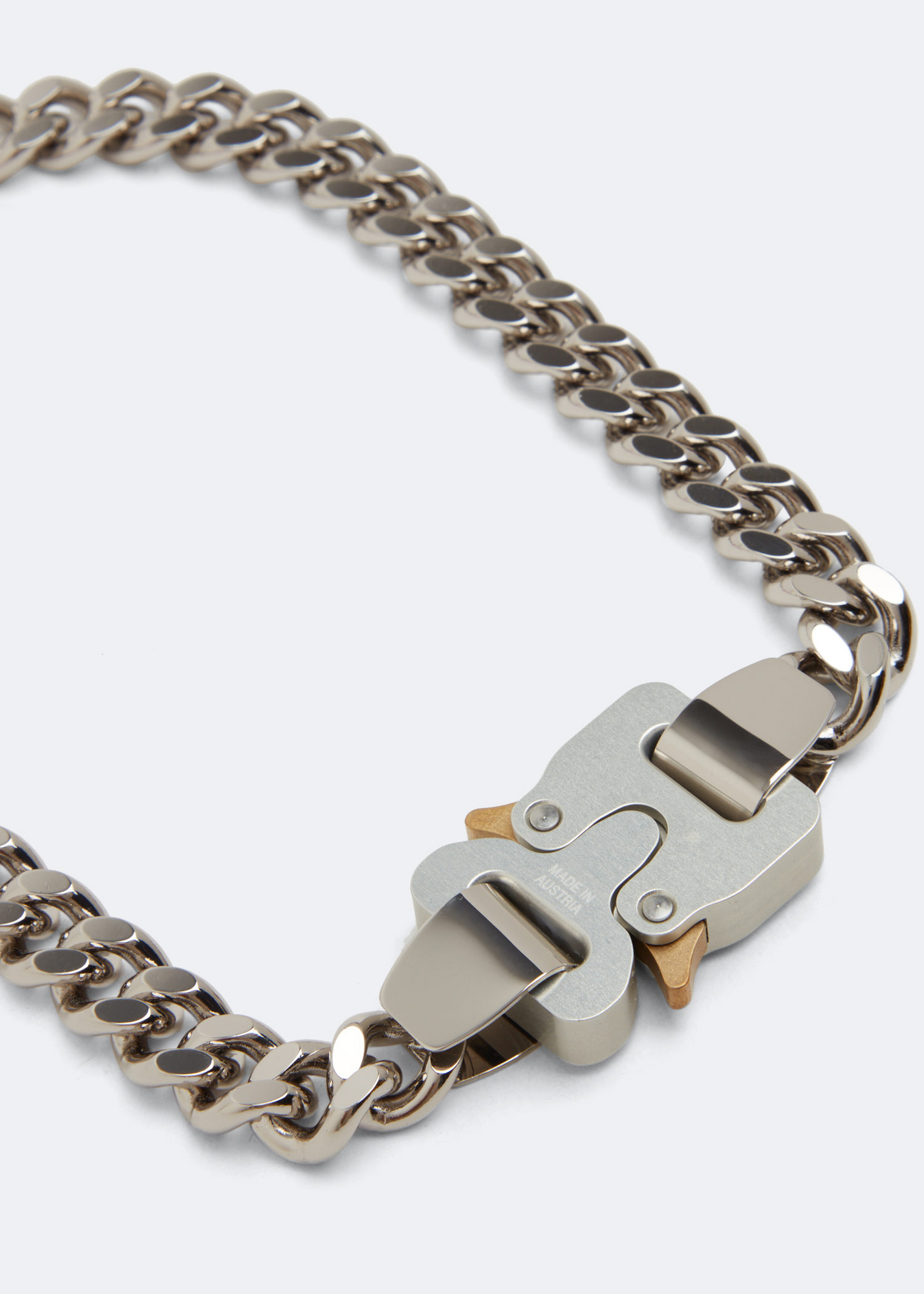 

Coloured links buckle necklace, Silver