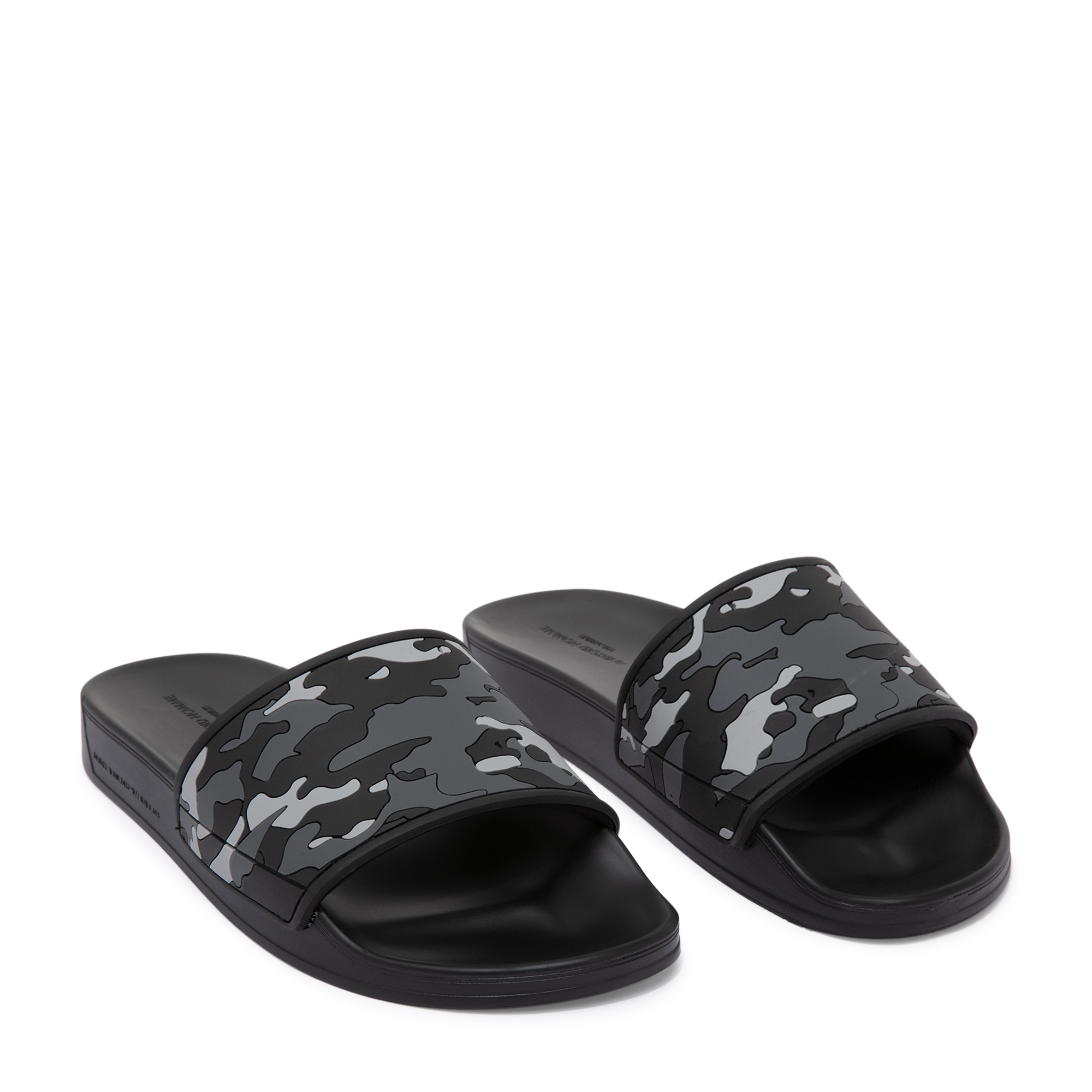 

Rubber slides, Black