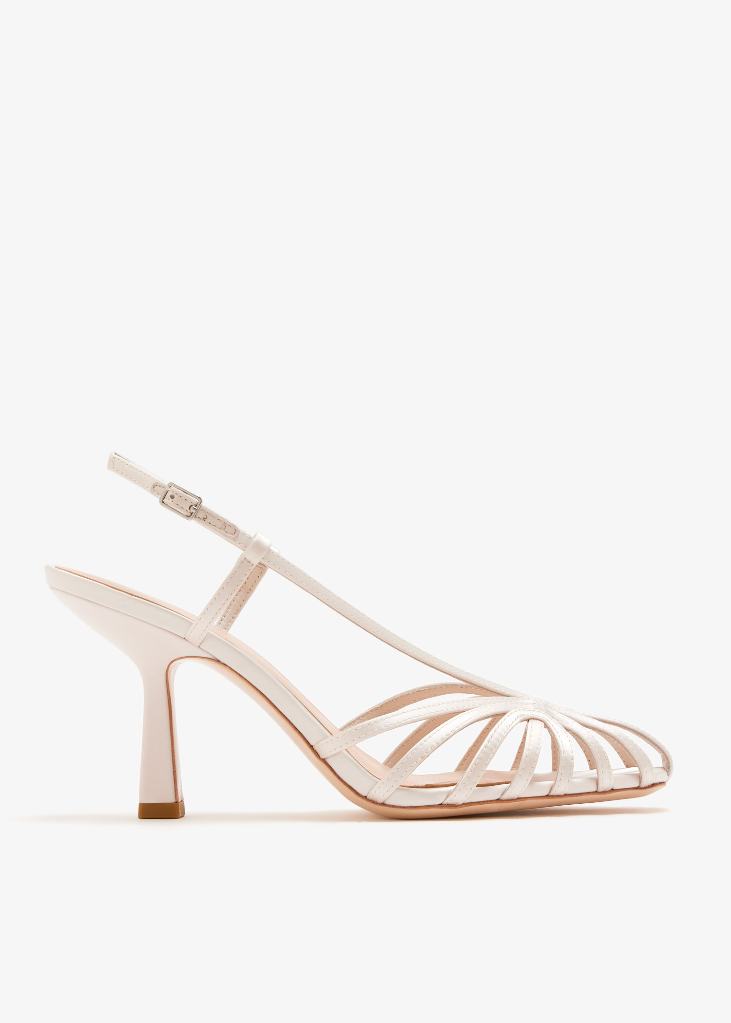 

Alexandra slingback sandals, White