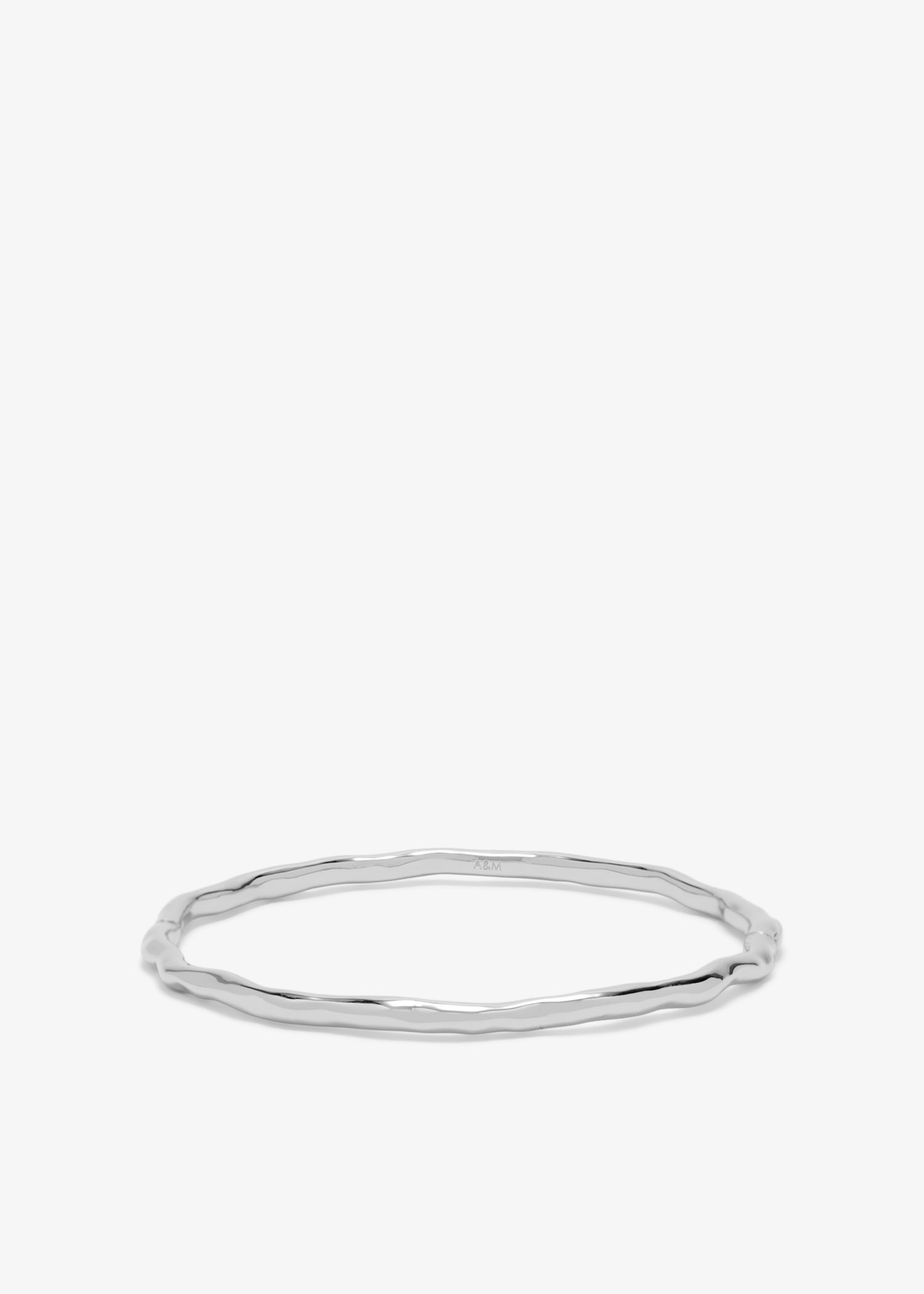 

Molten bangle, Silver