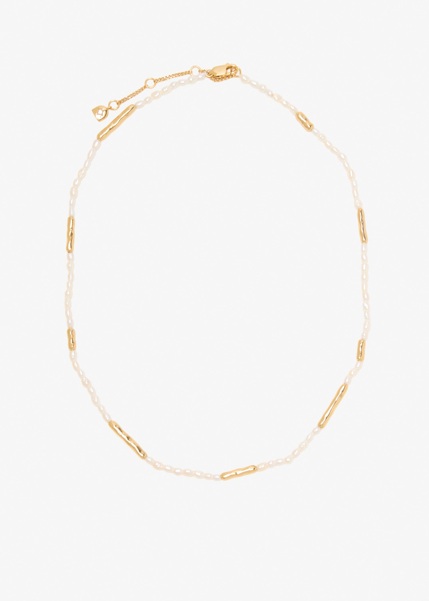

Pearl Molten necklace, Gold