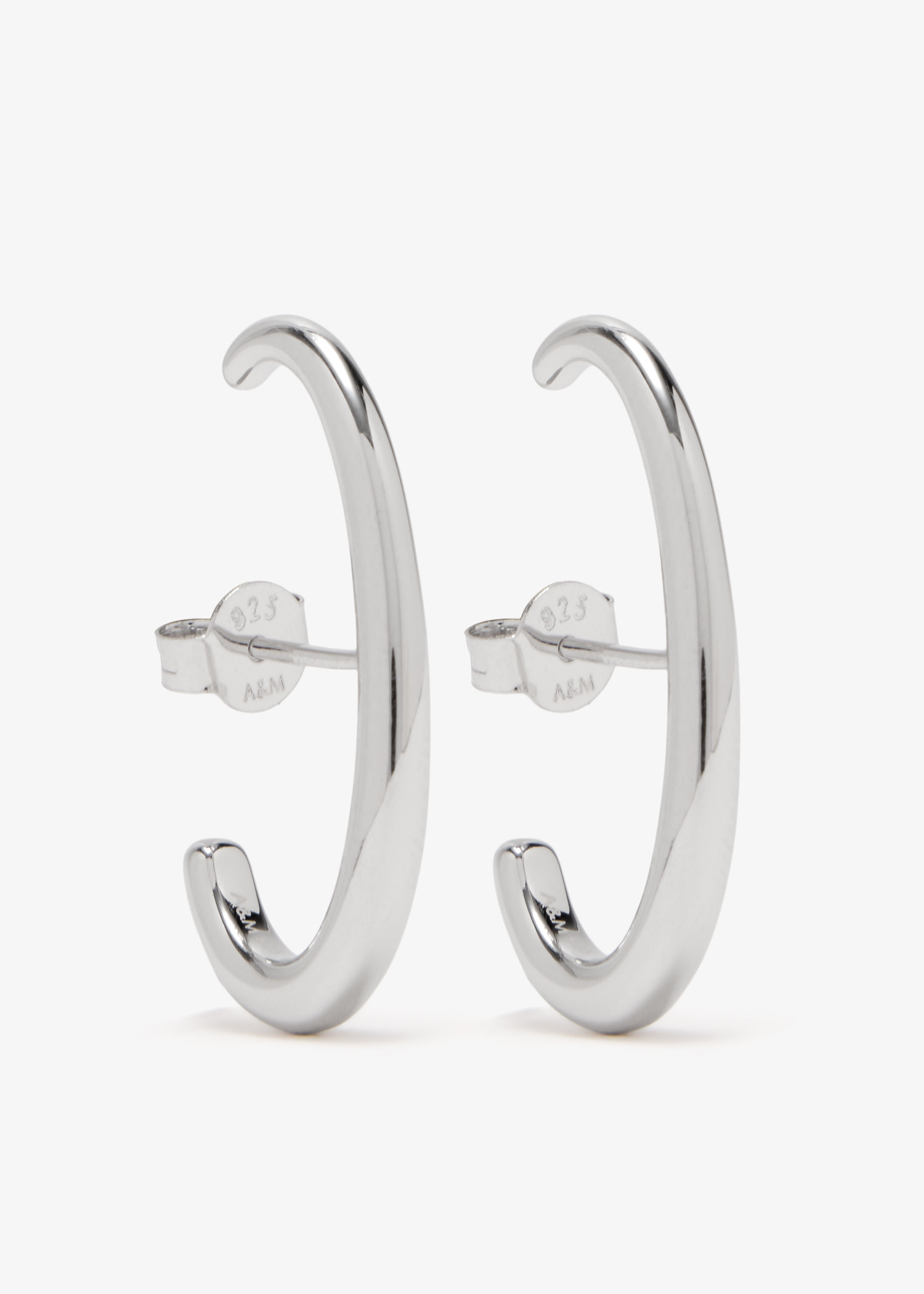 

Orbit Dome stud earrings, Silver