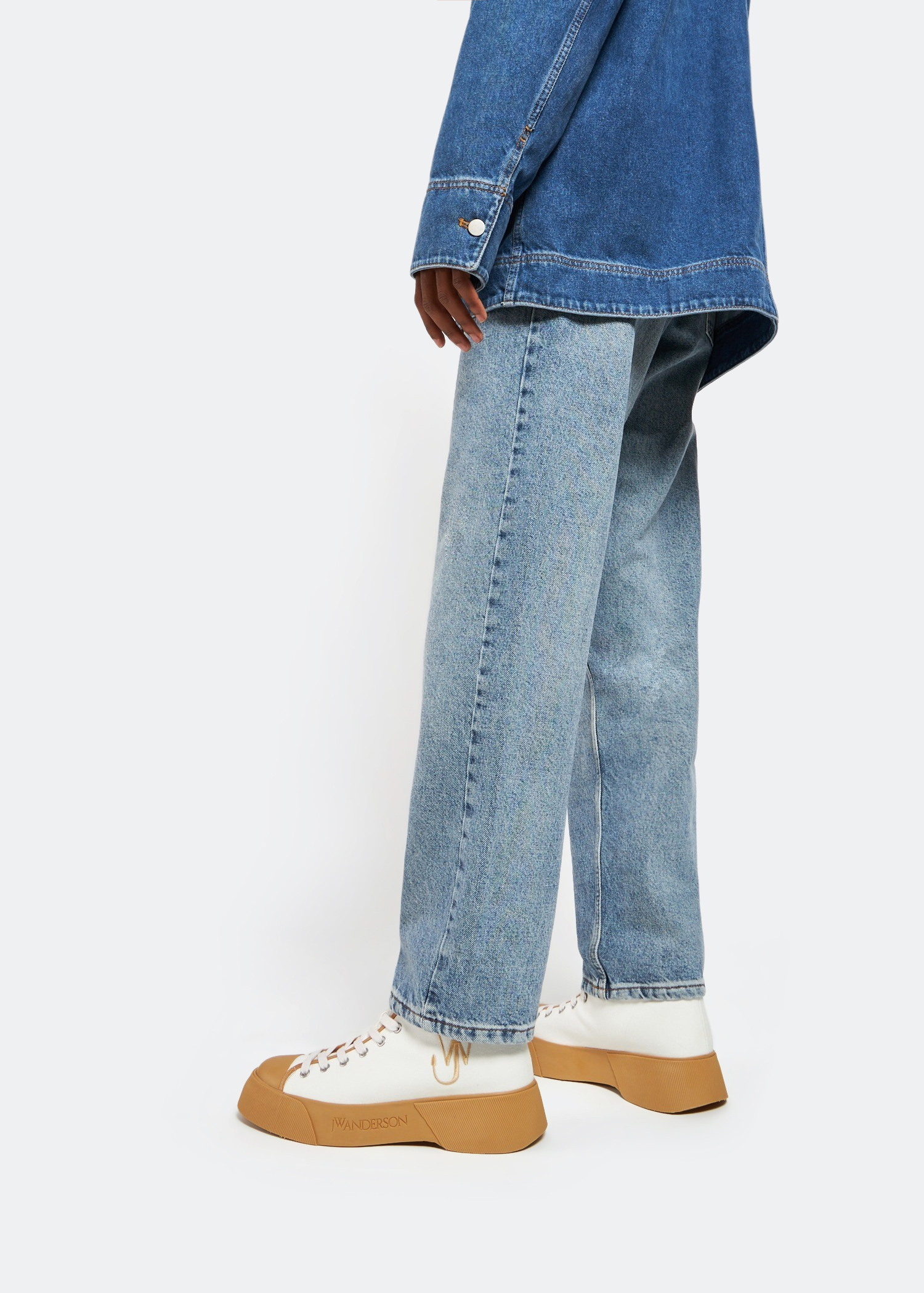 

High-top sneakers, Beige