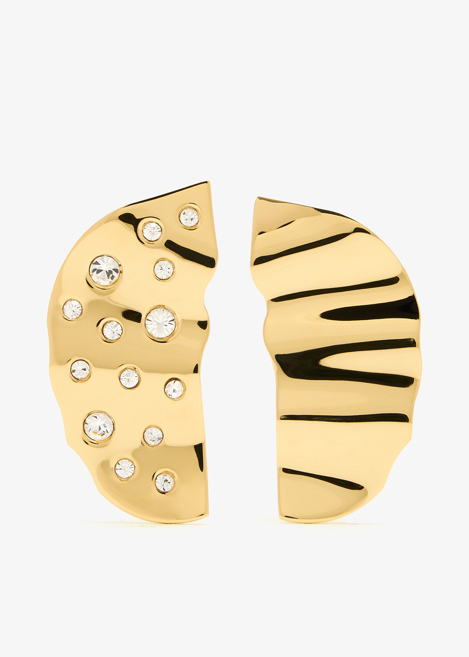 

Shibumi earrings, Gold
