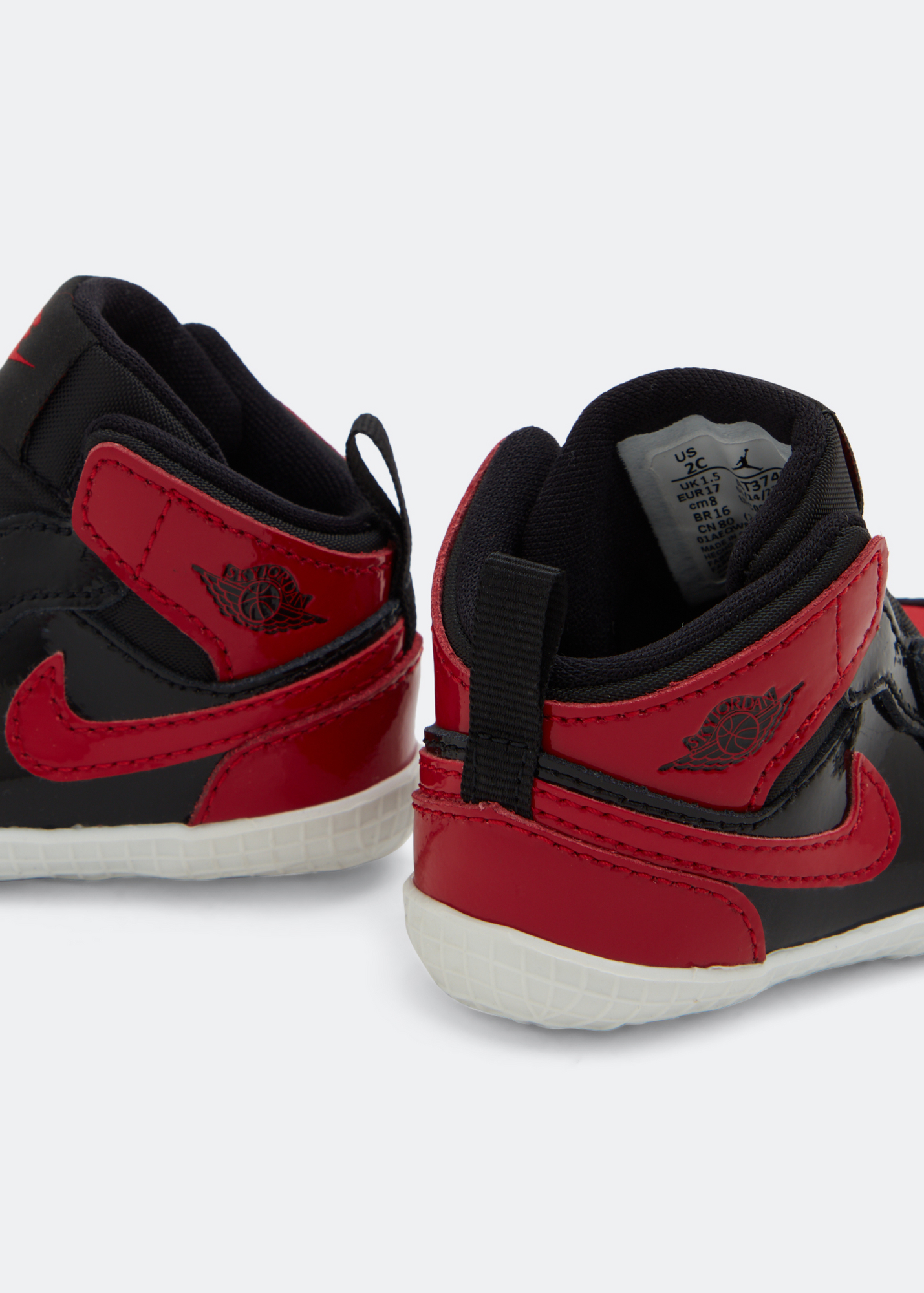 

Jordan 1 crib booties, Red