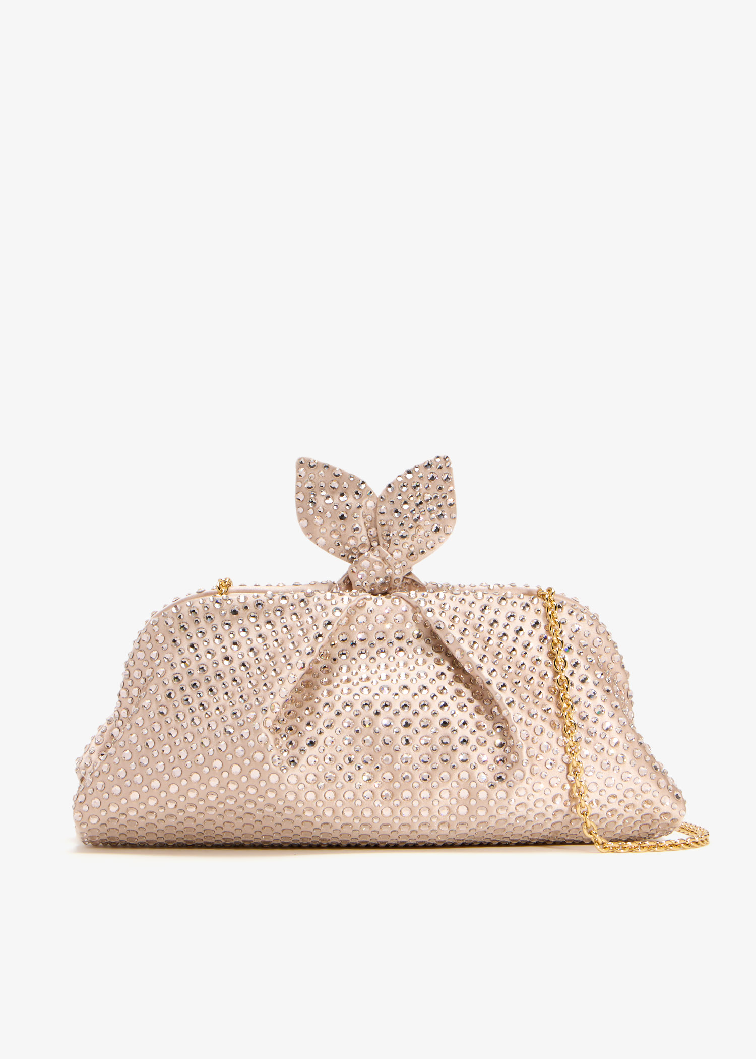 

Very Bow-tie crystal clutch, Gold