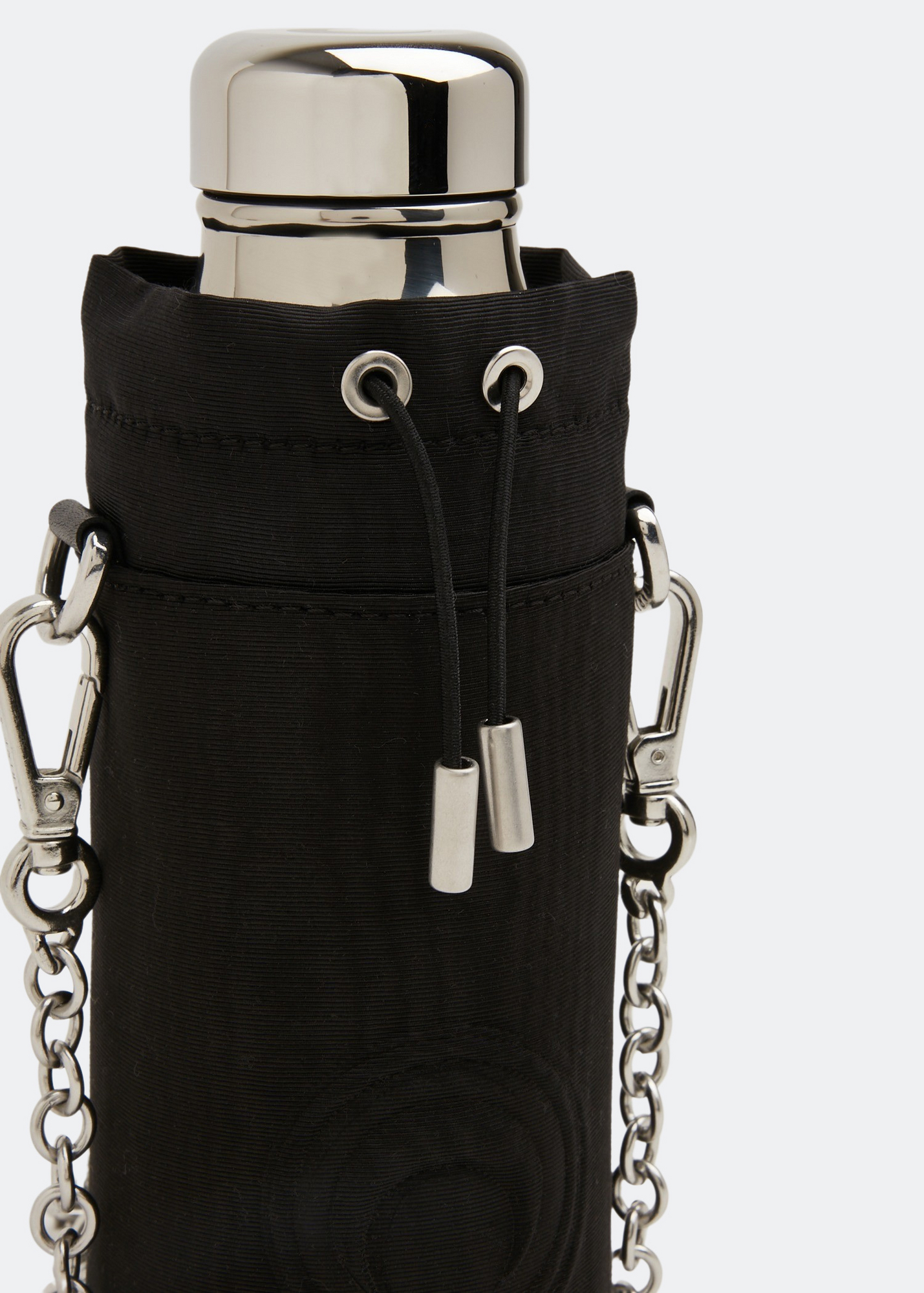 

Metal-chain multiposition bottle bag, Black