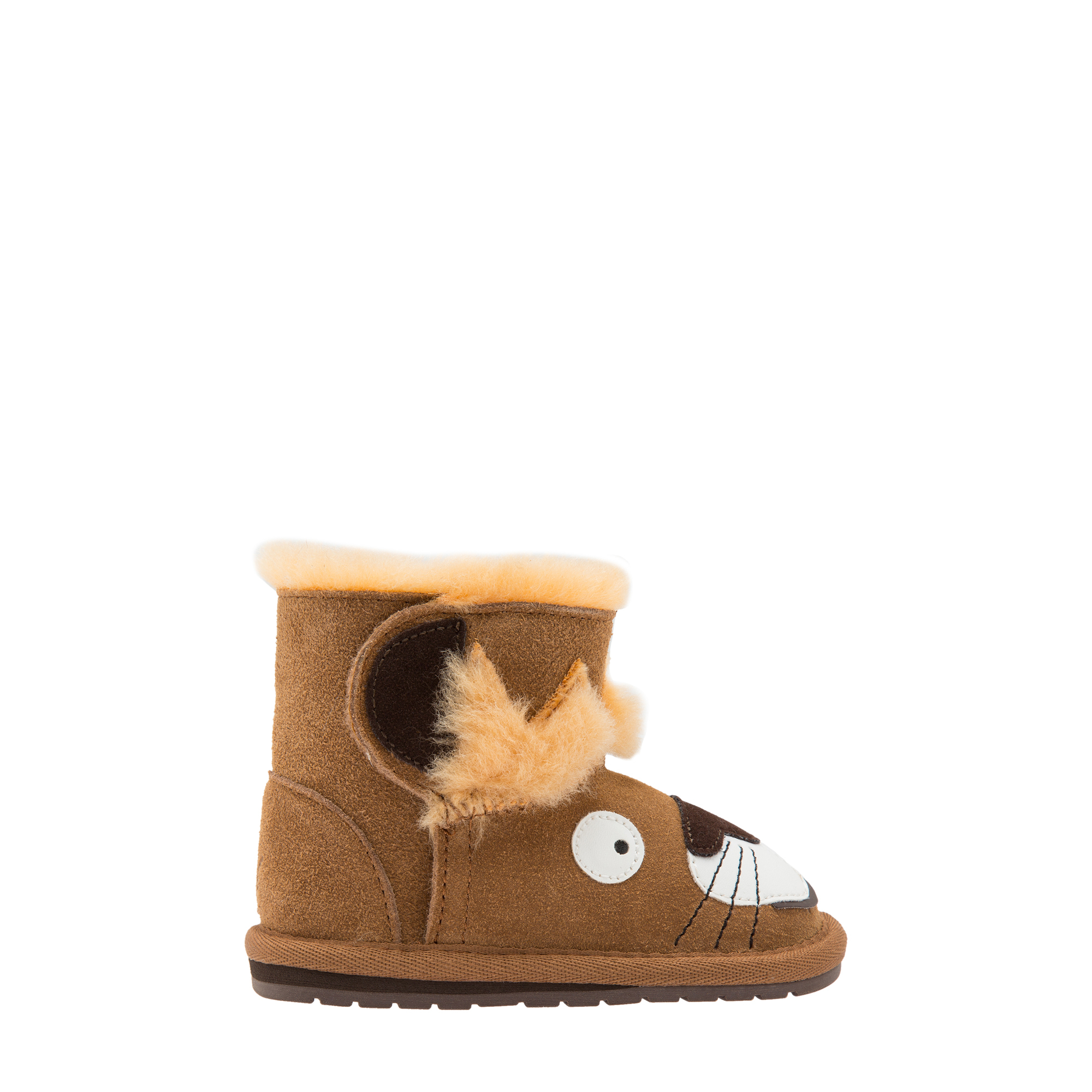 

Leo lion suede boots, Brown