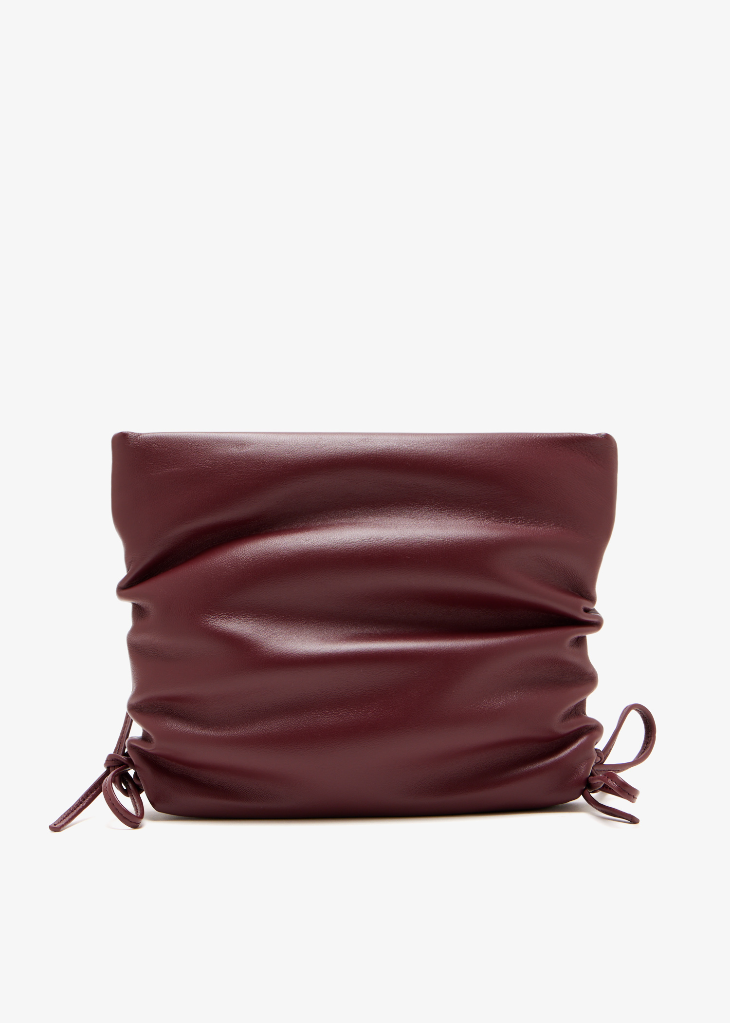 

Ruched clutch, Burgundy
