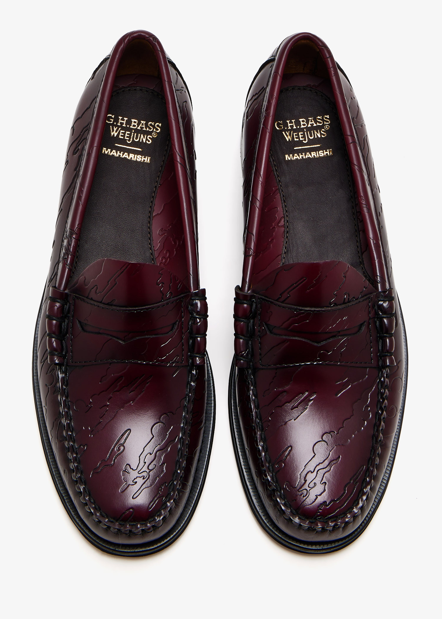

x Maharishi Weejuns Larson penny loafers, Burgundy