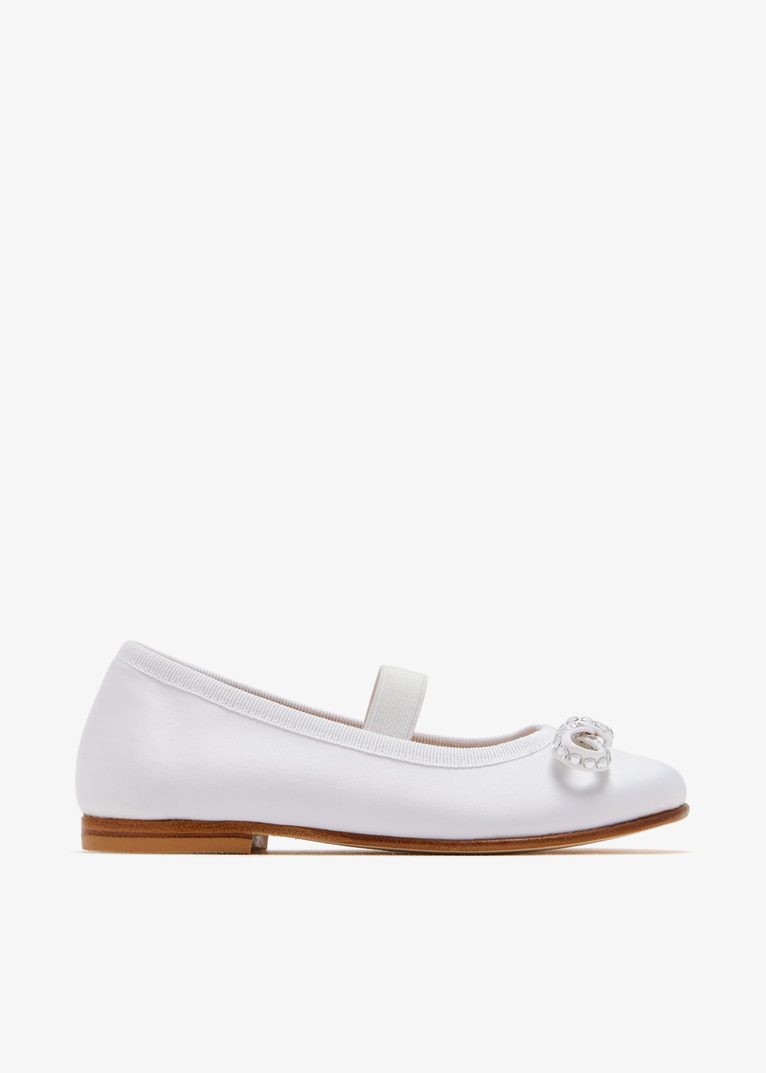 

Barbara bow ballerinas, White