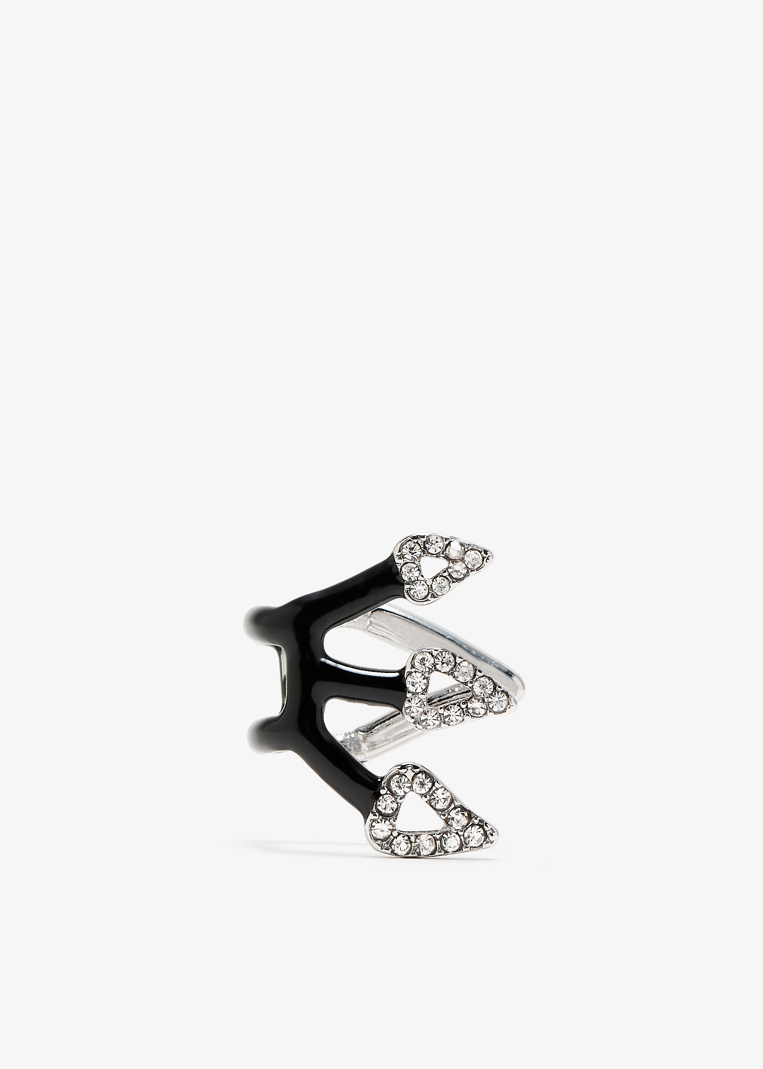 

Sideways ear cuff, Black