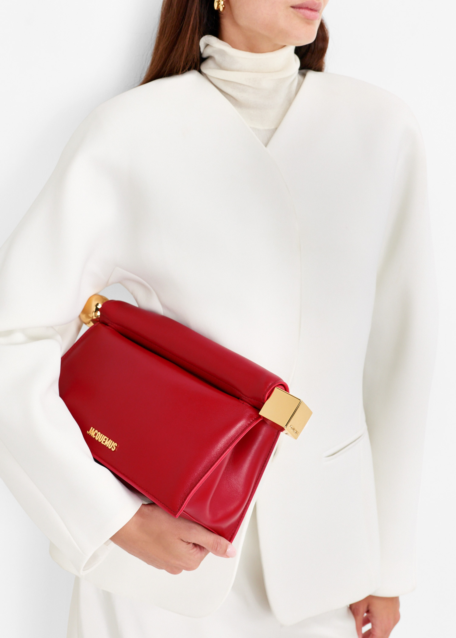 

La Pochette Rond Carré clutch, Red