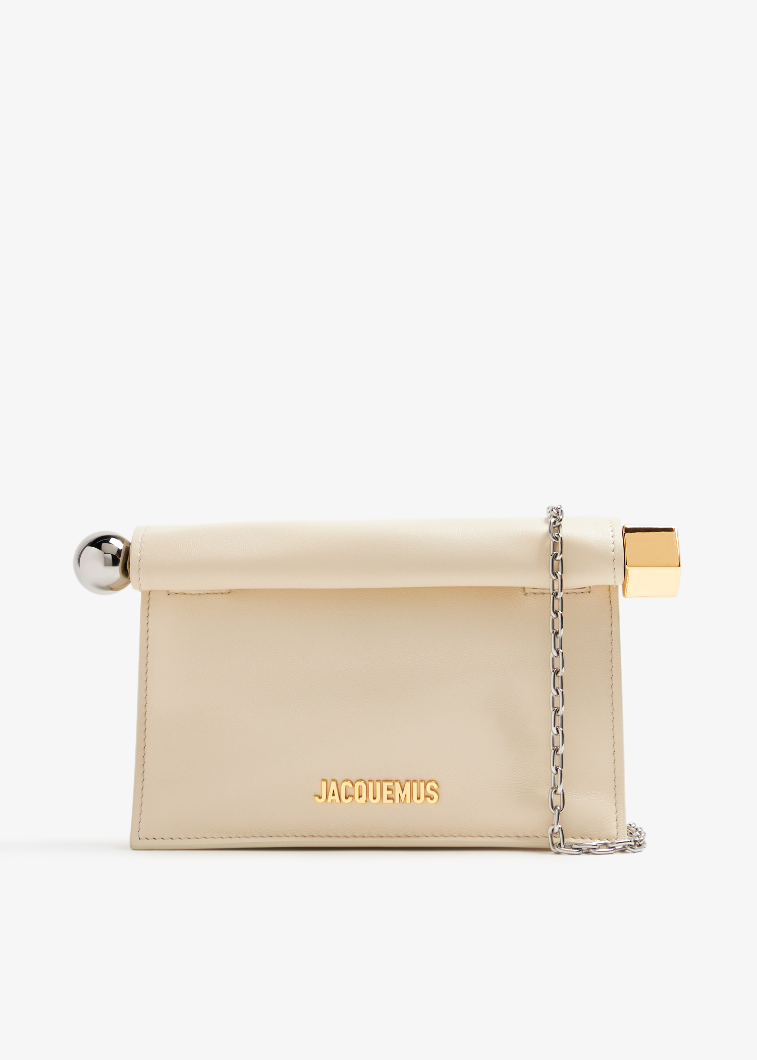 

La Petite Pochette Rond Carré clutch, Cream