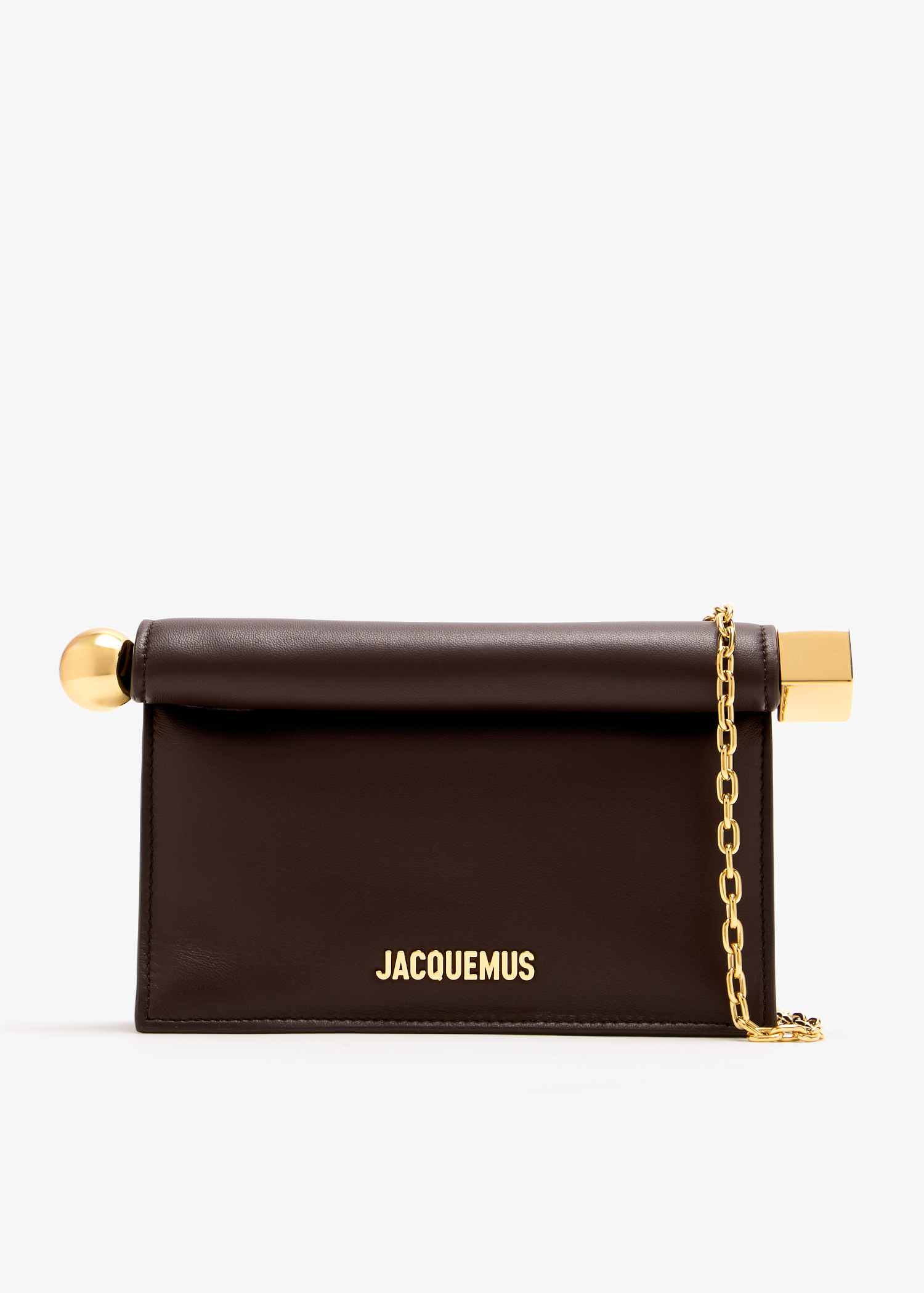 

La Petite Pochette Rond Carré clutch, Brown