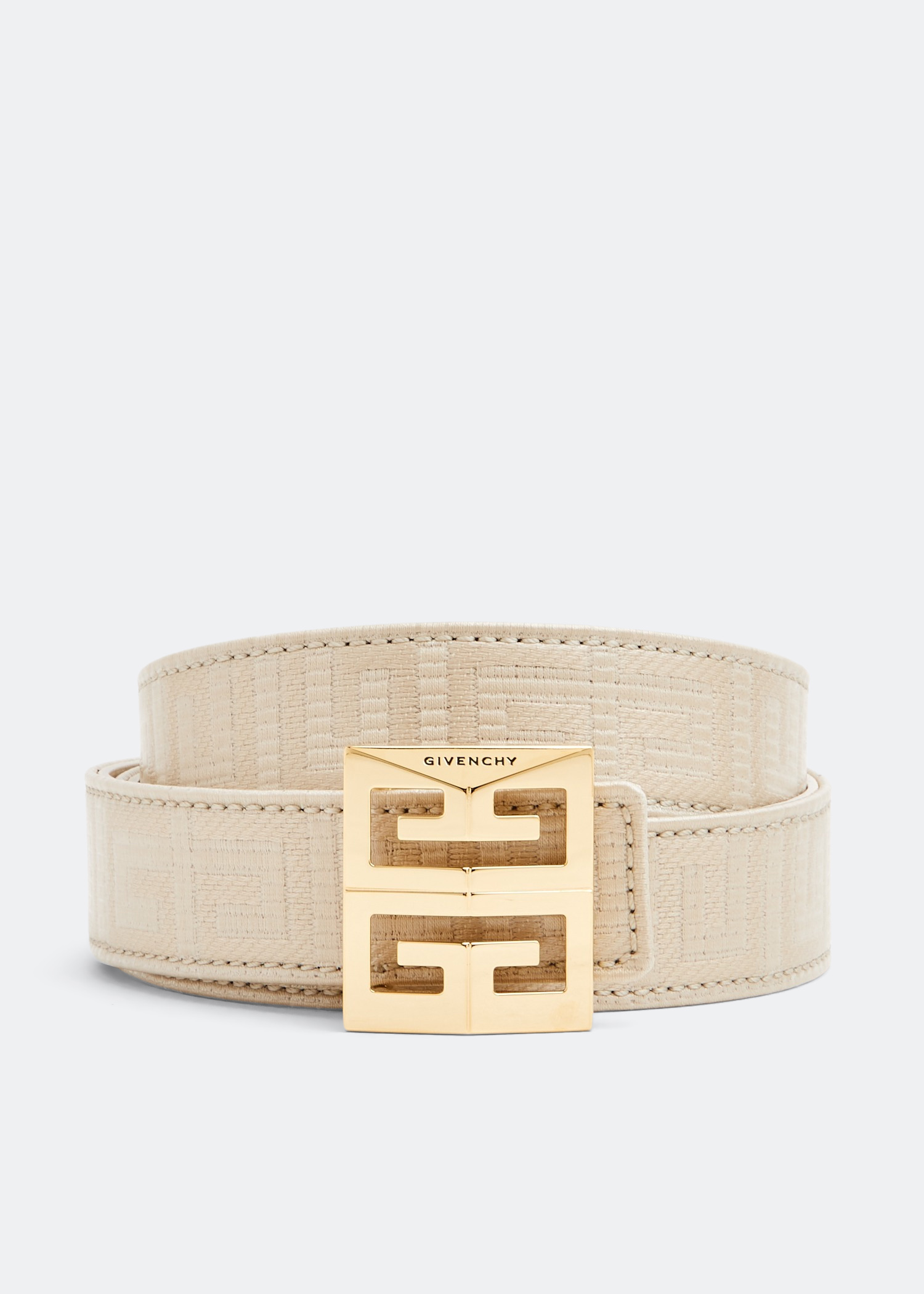 4G reversible belt, Beige