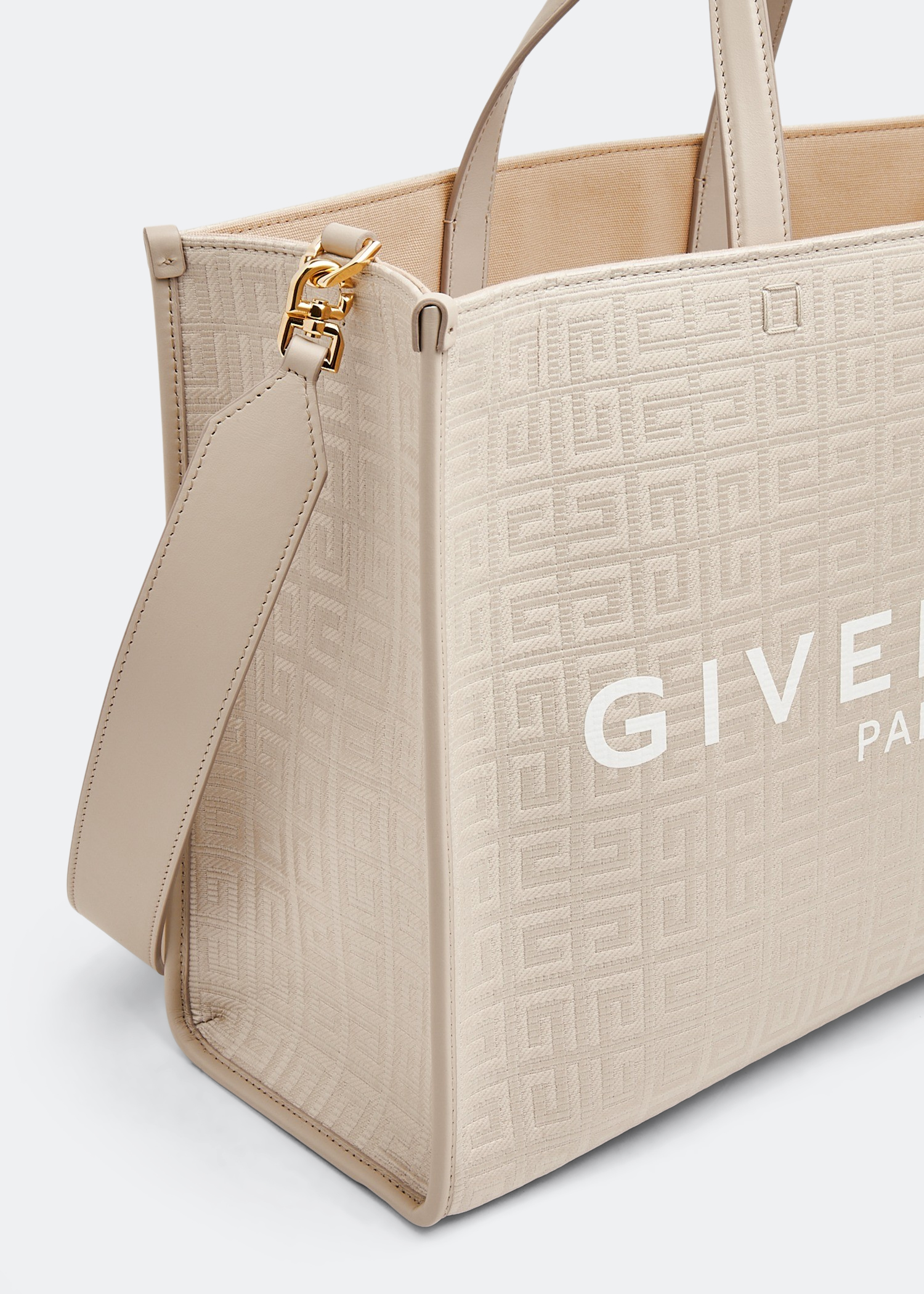 

Medium G shopping tote bag, Beige