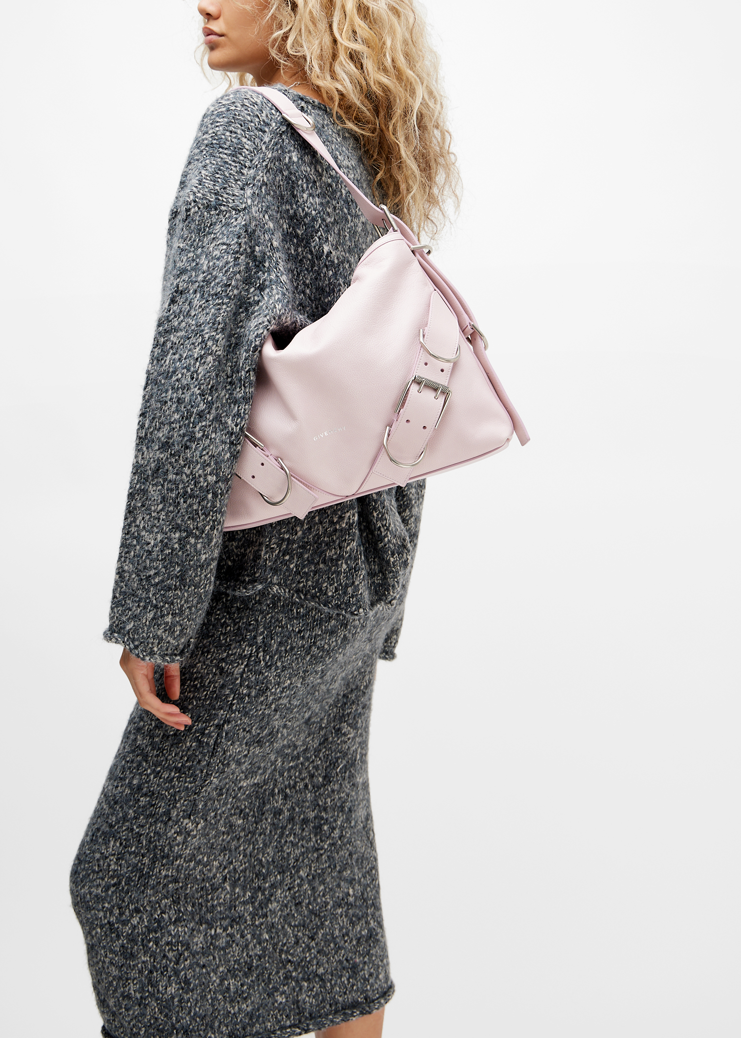 

Medium Voyou boyfriend bag, Pink